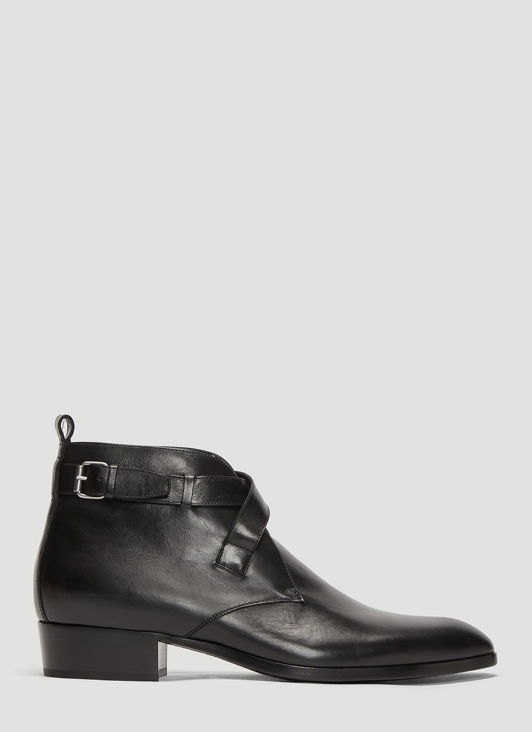 Saint laurent Wyatt Jodhpur Boots in Black | LN-CC