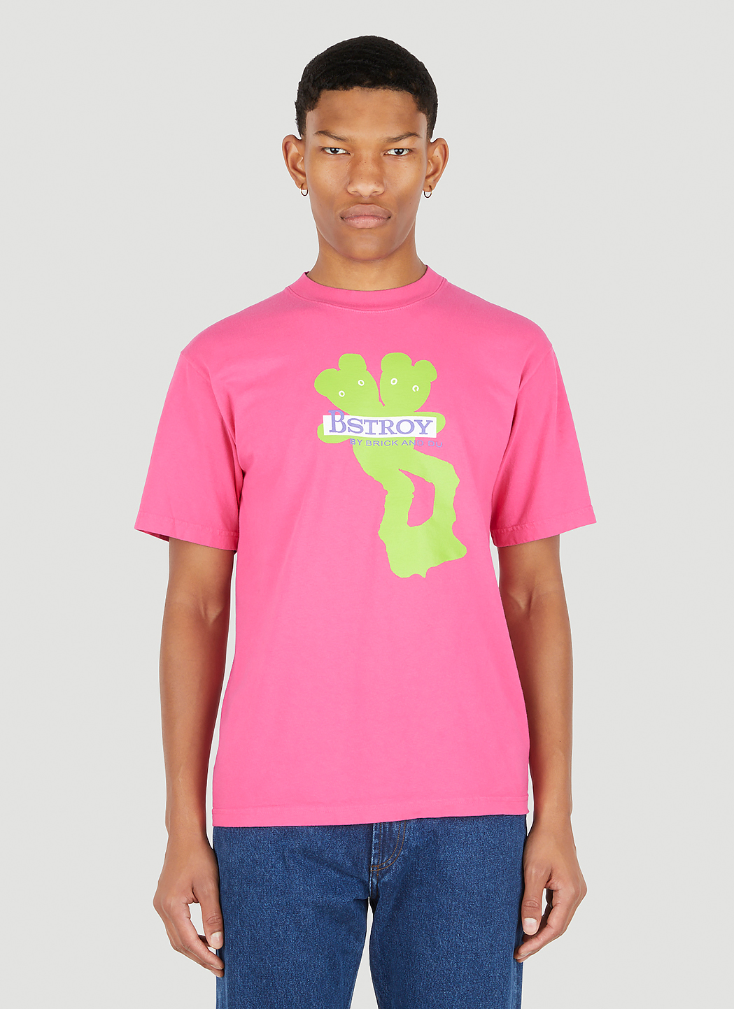 Bstroy Teddy (B).ear T-Shirt in Pink | LN-CC