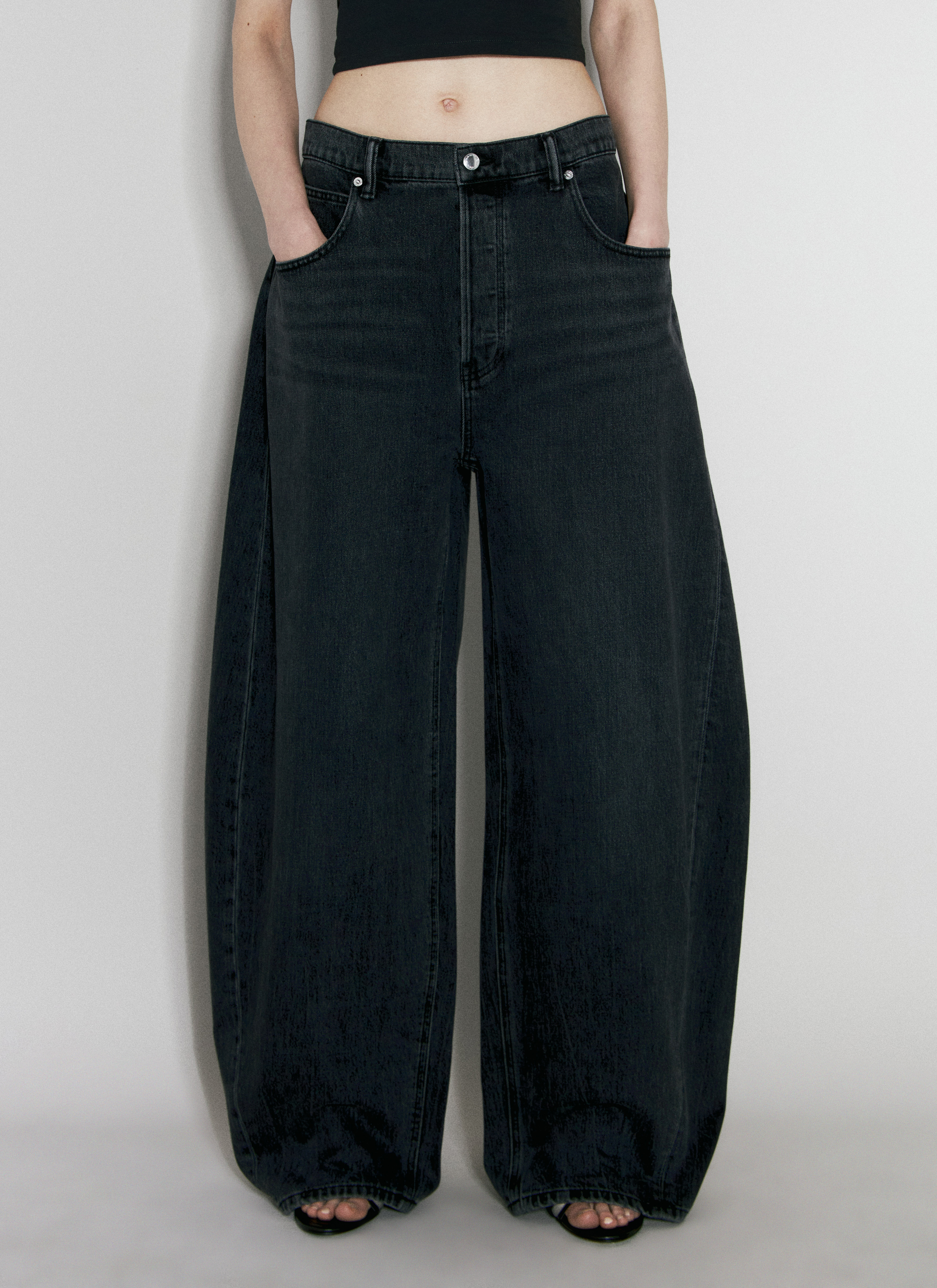 Alexander Wang Women's' Oversized Balloon Jeans in Black | LN-CC®
