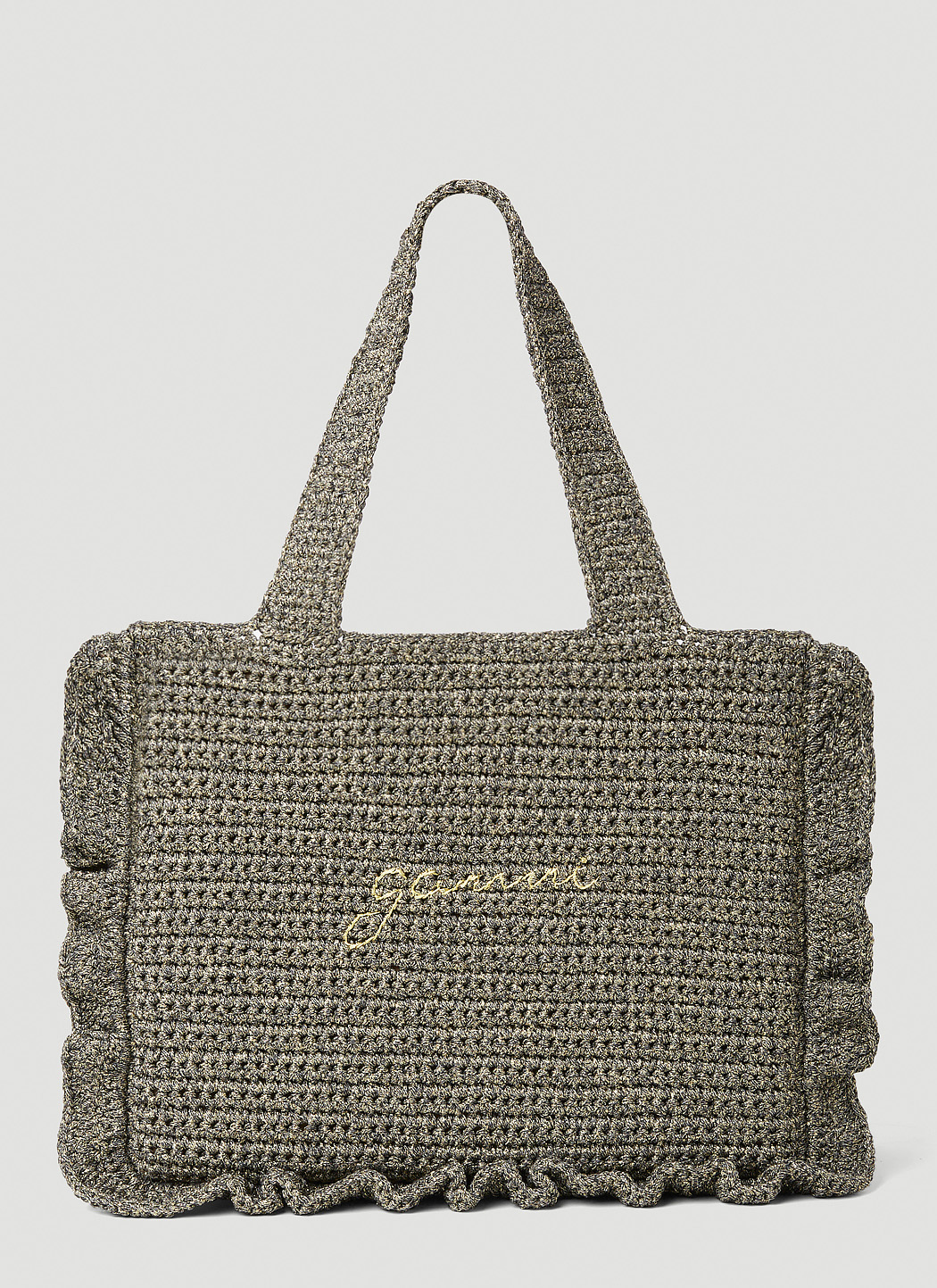 Crochet Frill Tote Bag