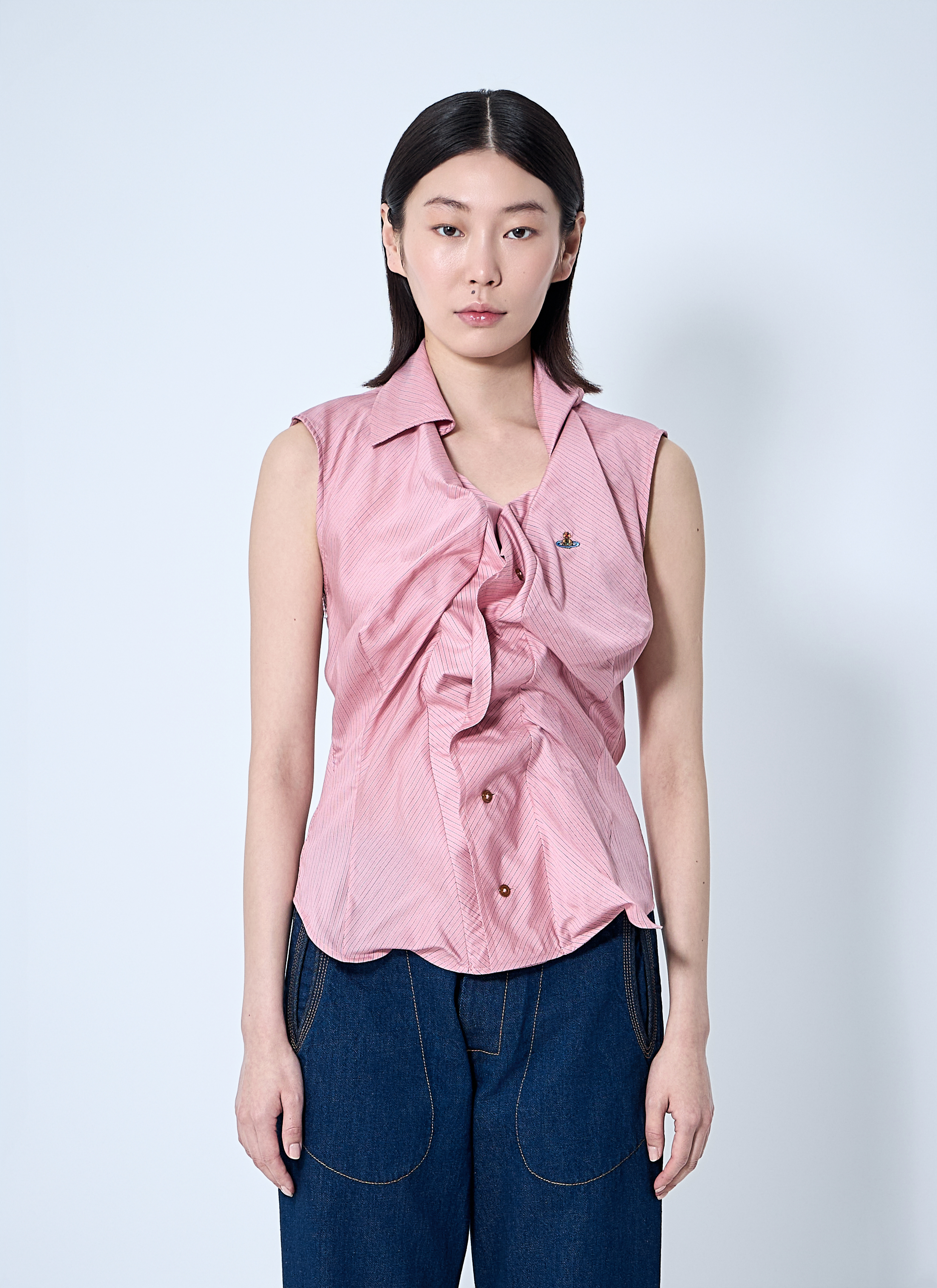 Vivienne Westwood Women's' Drunken Shirt in Pink | LN-CC®