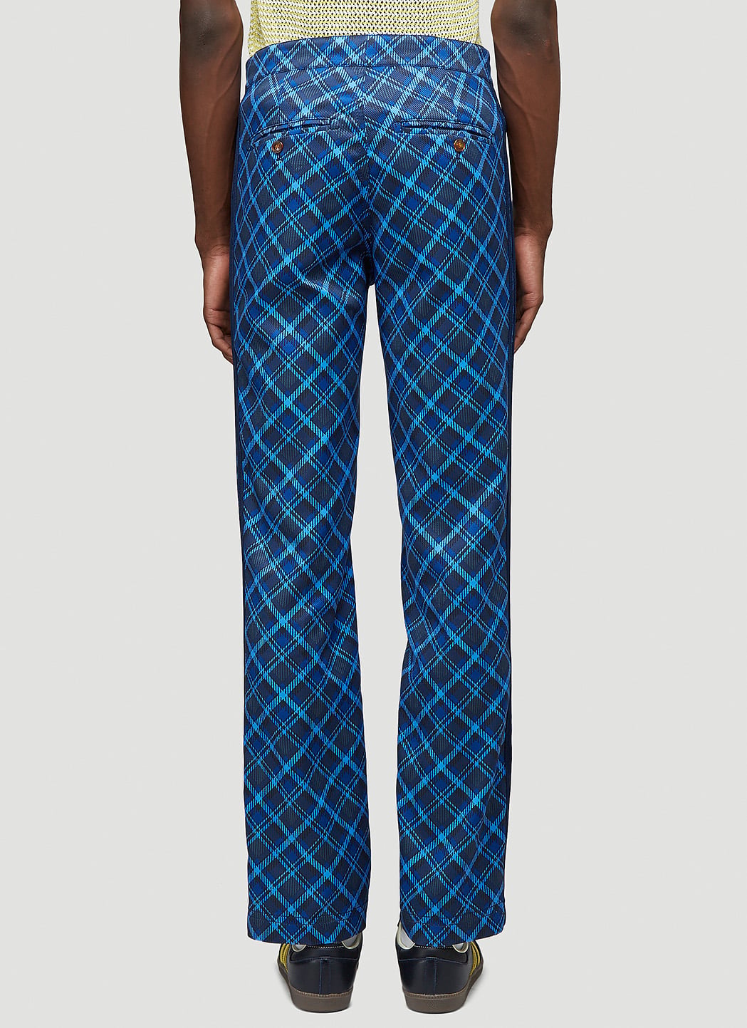adidas by Wales Bonner Tartan Pants in Blue | LN-CC