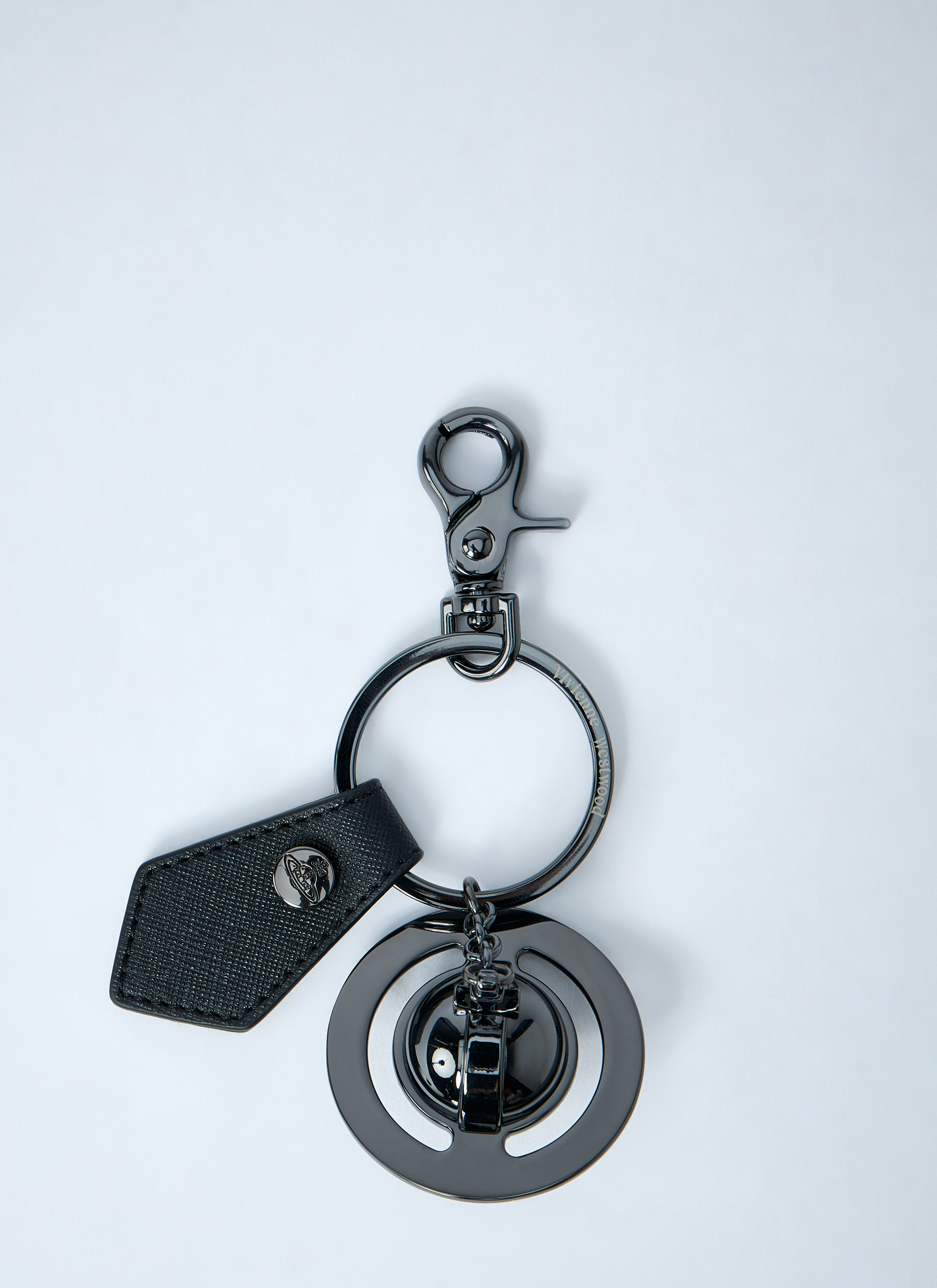 Vivienne Westwood Men's' 3D Orb Keyring in Black | LN-CC®
