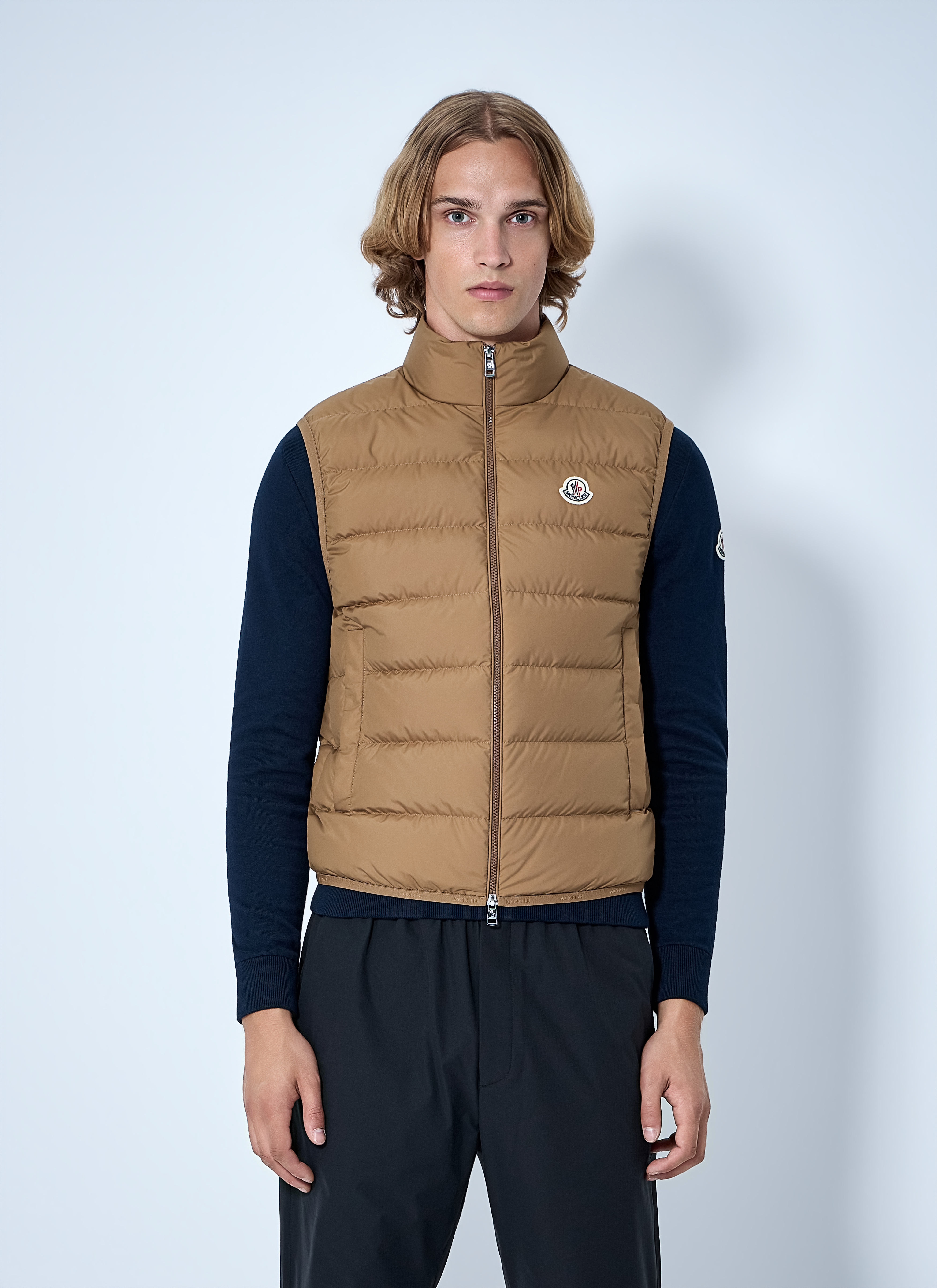 Moncler Men's Brown Contrin Down Gilet - Man Jackets 4