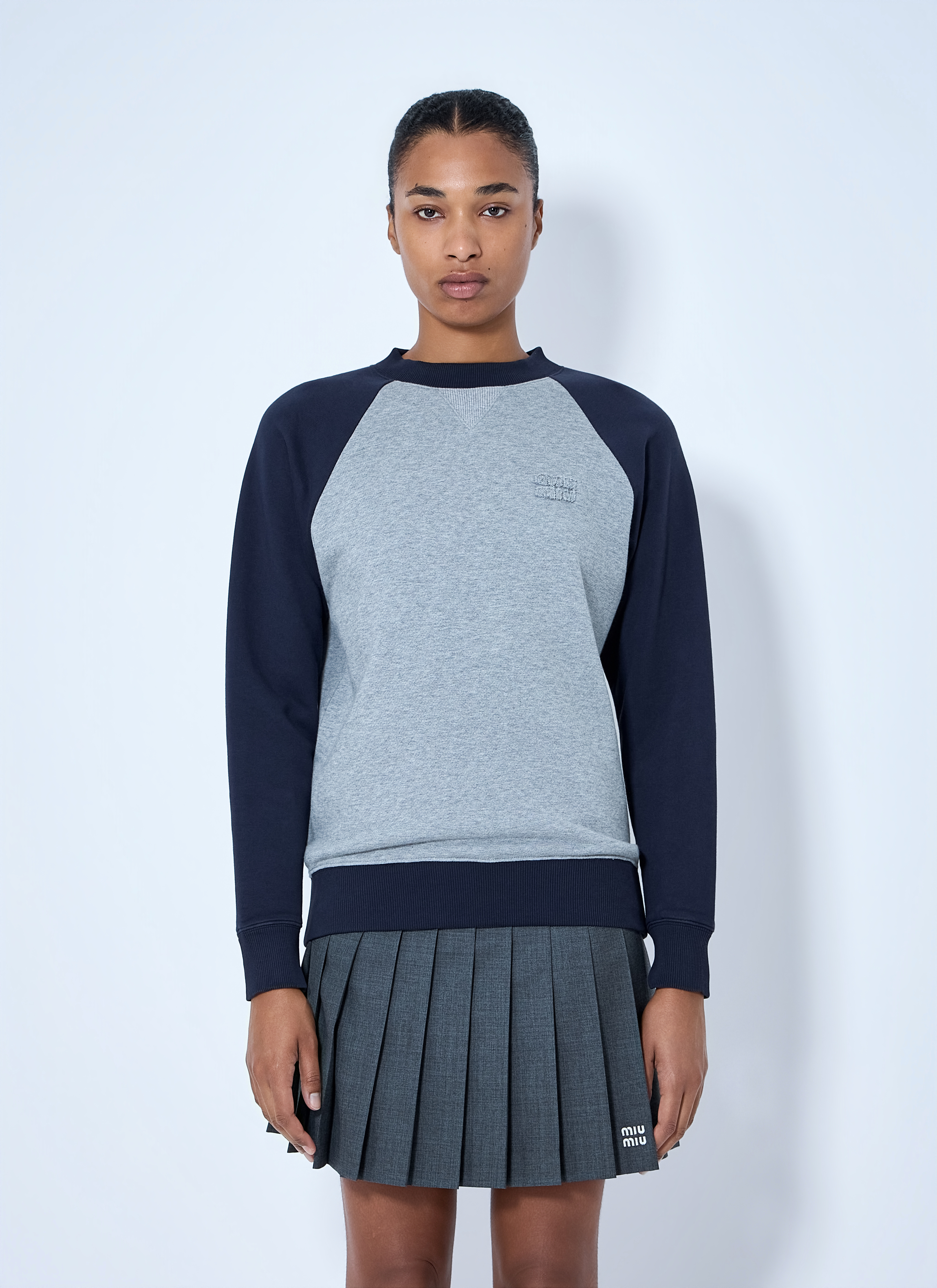 Miu Miu Miu Miu Raglan Sleeve Sweatshirt