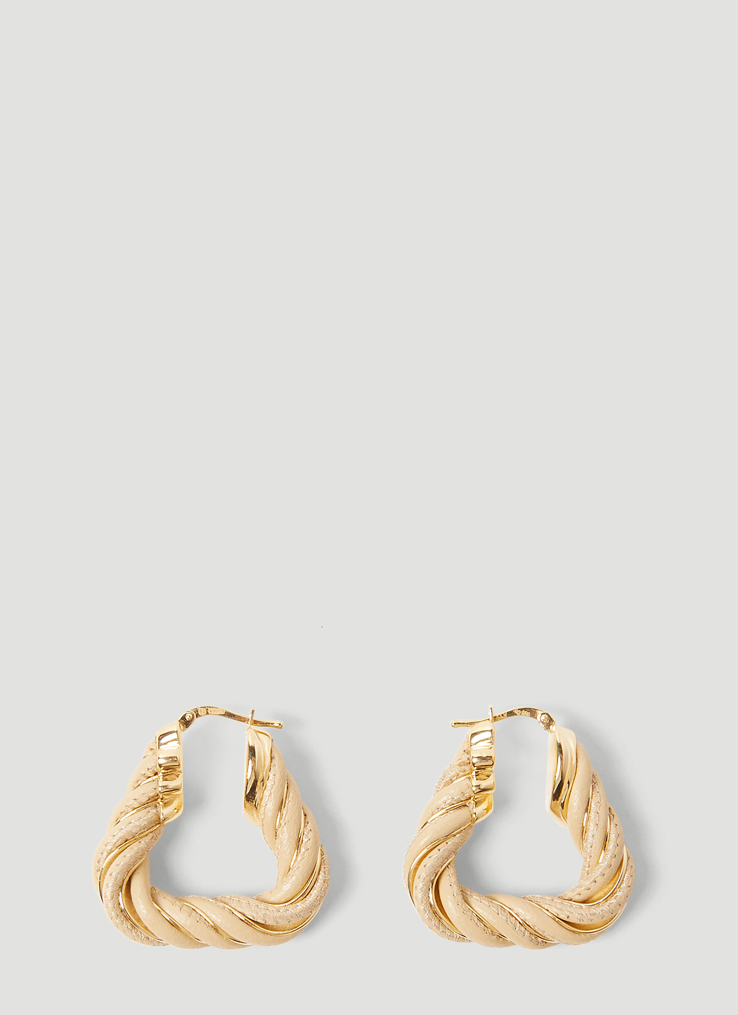 Twist Triangle Hoop Earrings