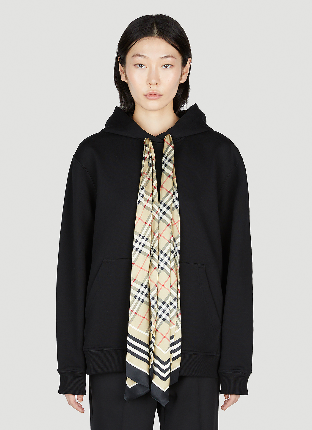 Scarf Hooded Sweatshirt