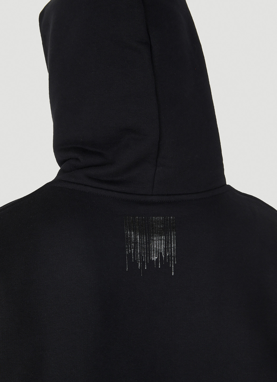 Dripping Barcode Hooded Sweatshirt
