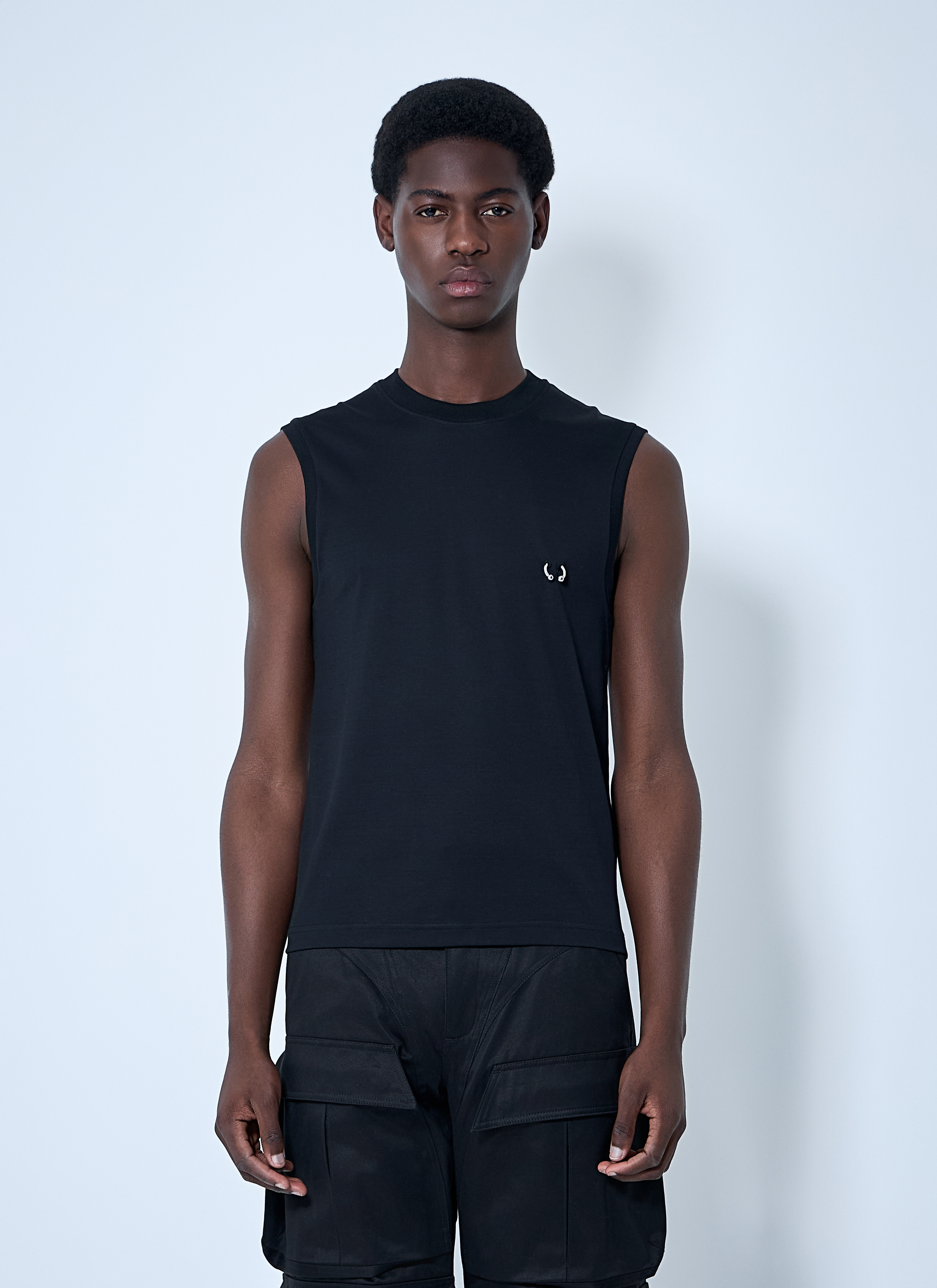 Mugler メンズ ニップルタンクトップ の ブラック | LN-CC®
