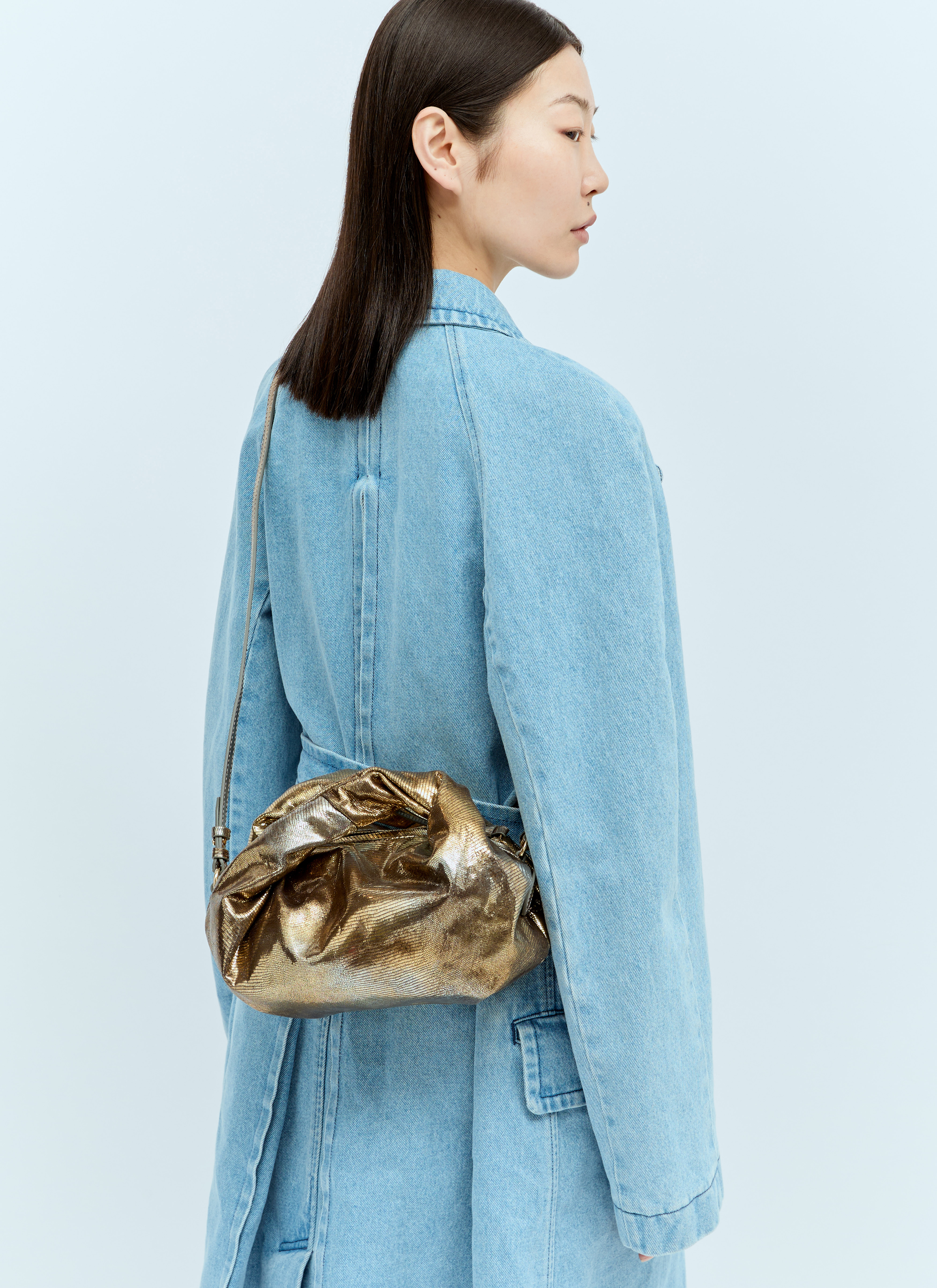 Dries Van Noten Women's' Twisted Handbag in Gold | LN-CC®