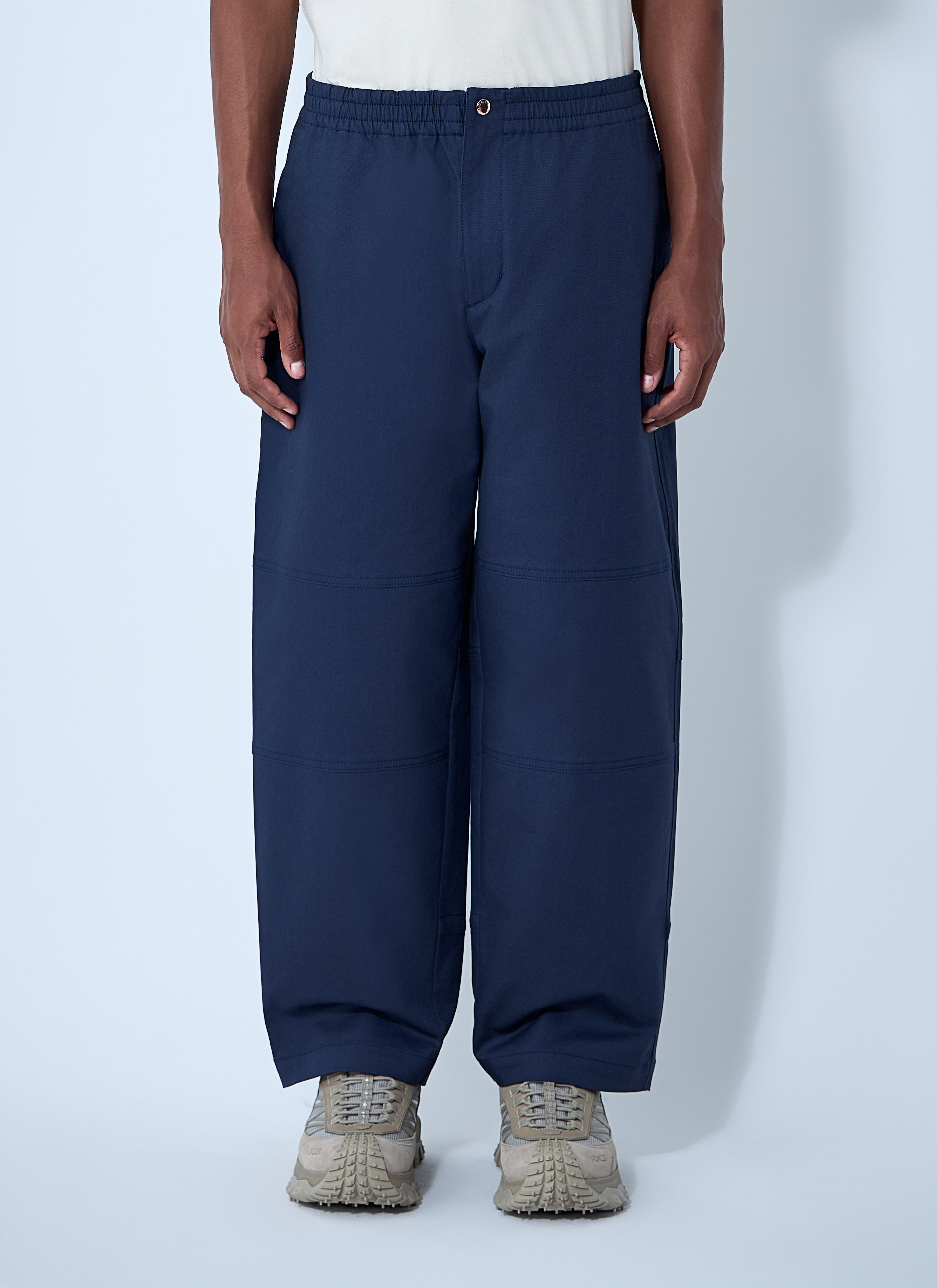 Moncler X Gilga Farm By Donald Glover Men's Navy Cotton Gabardine Pants - Man Pants Eu - 48