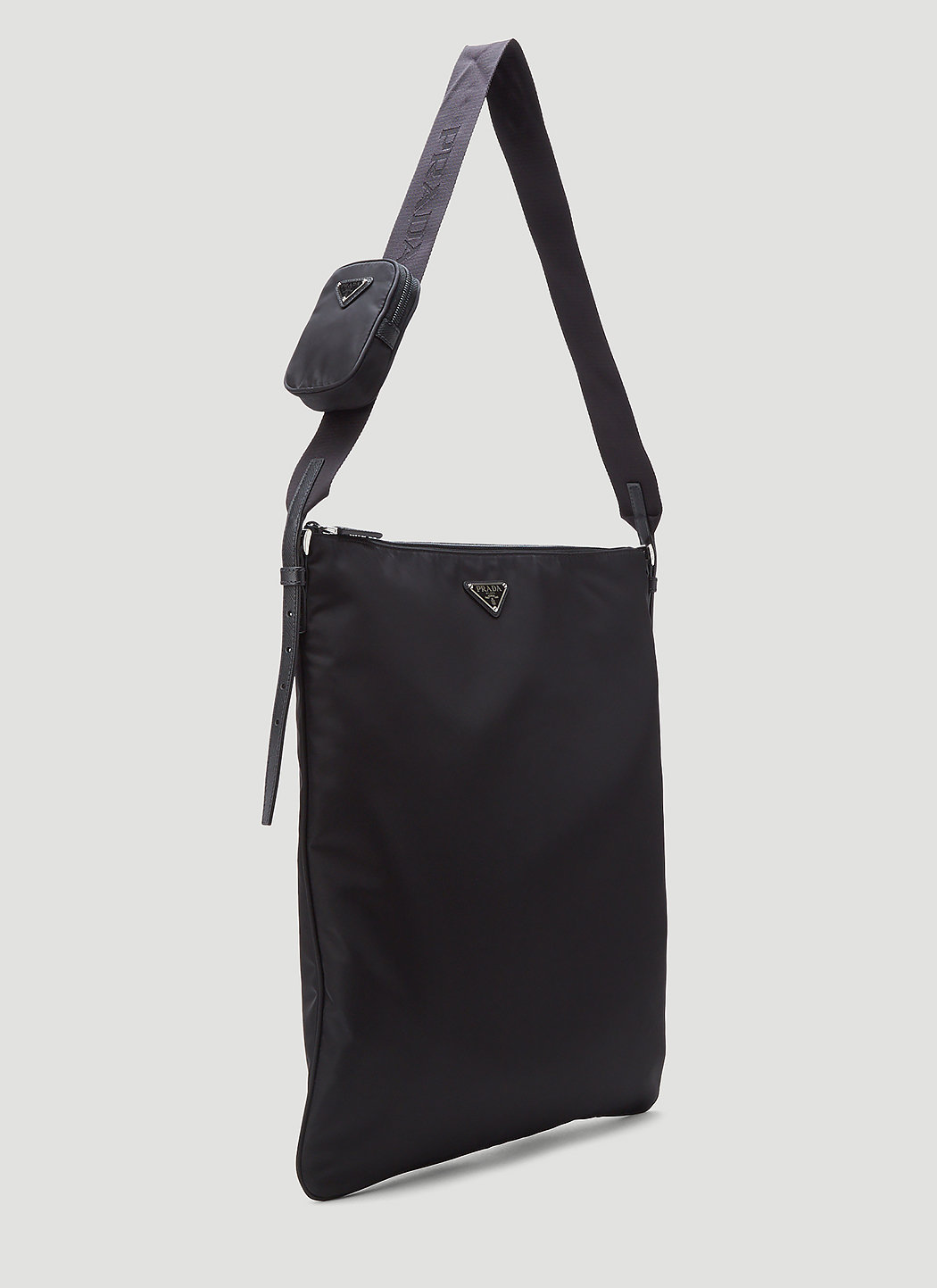 Prada Men's Re-Nylon Messenger Bag in Black | LN-CC