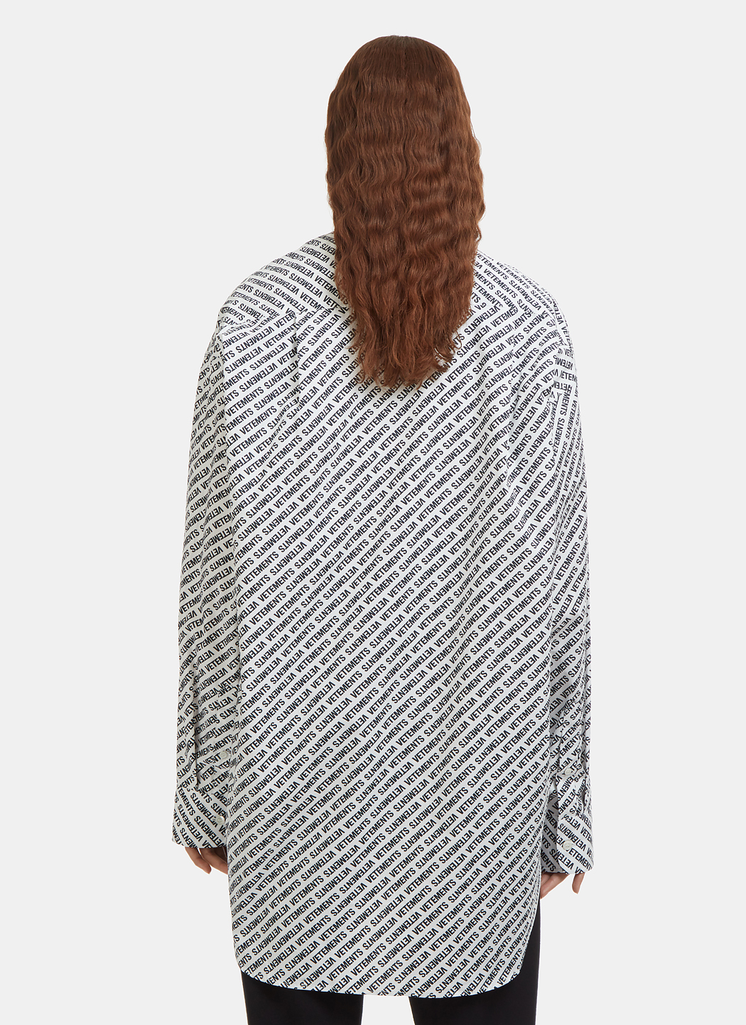 black shirt with monogram
