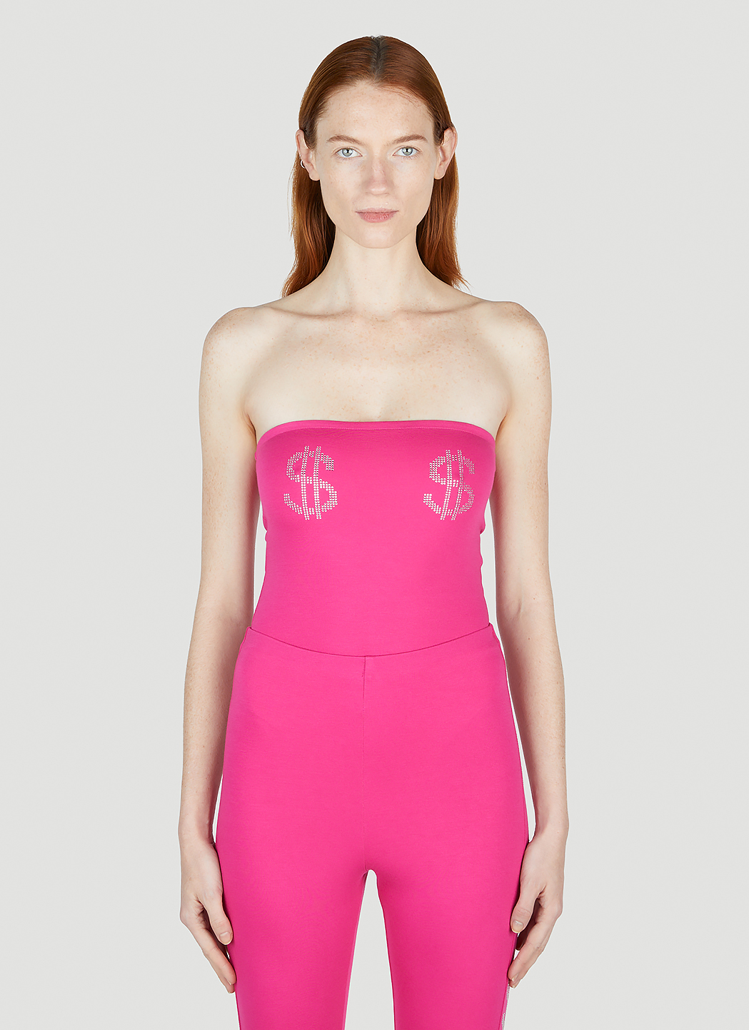 Dollar Sign Strapless Bodysuit