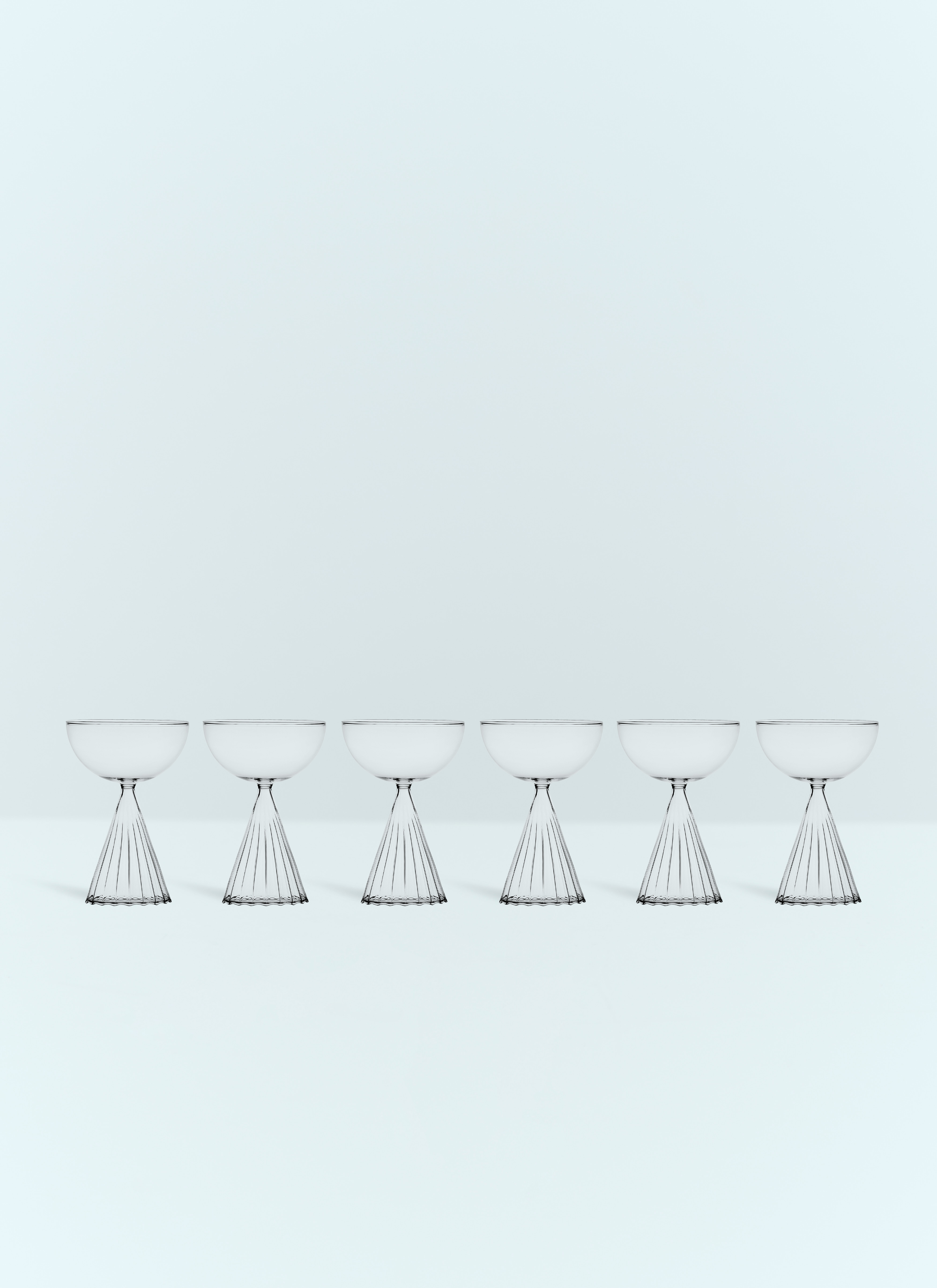 Ichendorf Milano Unisex Clear Set Of Six Tutu Champagne Glasses - Glassware One Size