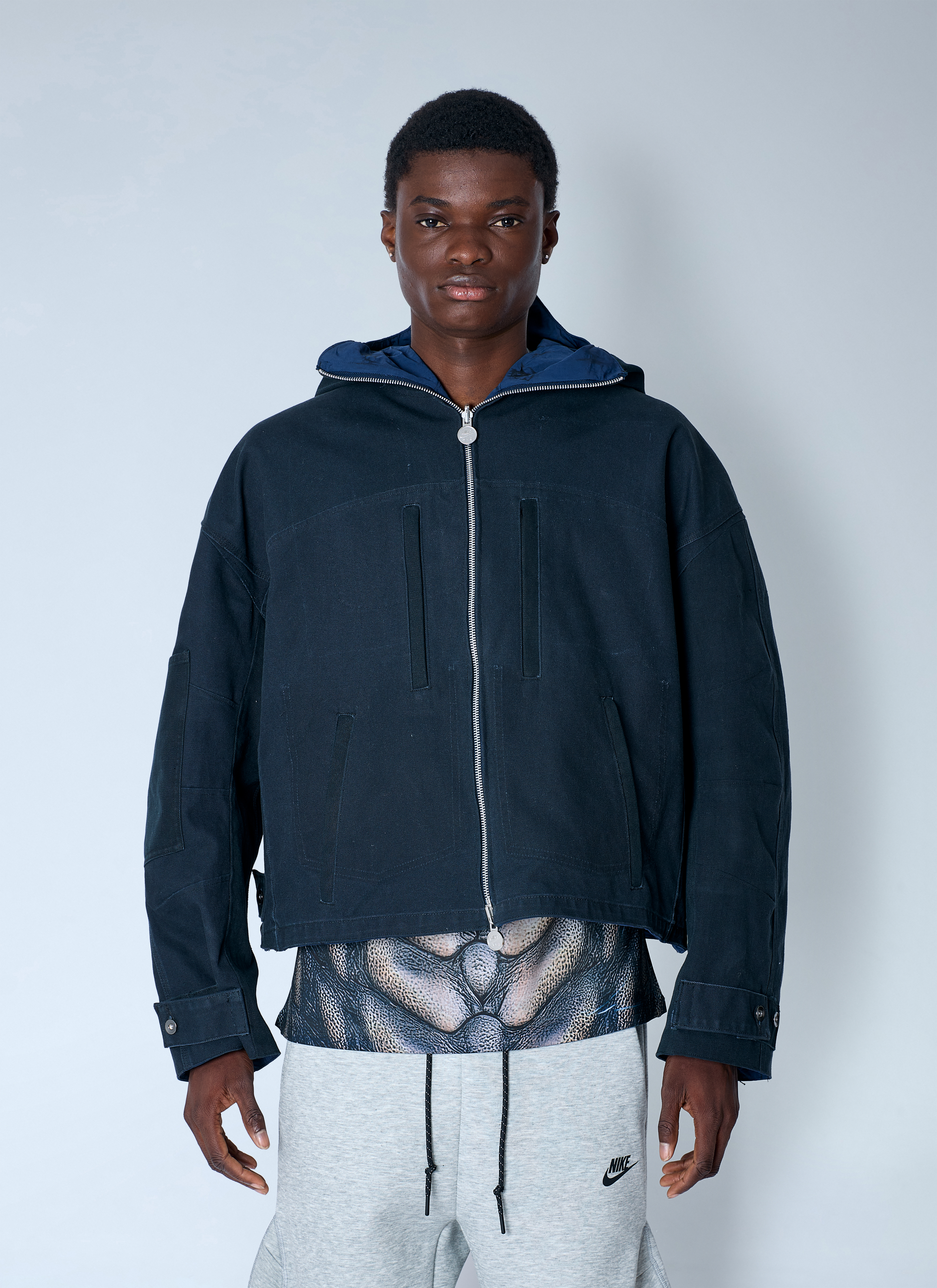 Nike by Yaku Men's' Re-Create Rev Zilla Jacket in Navy | LN-CC®