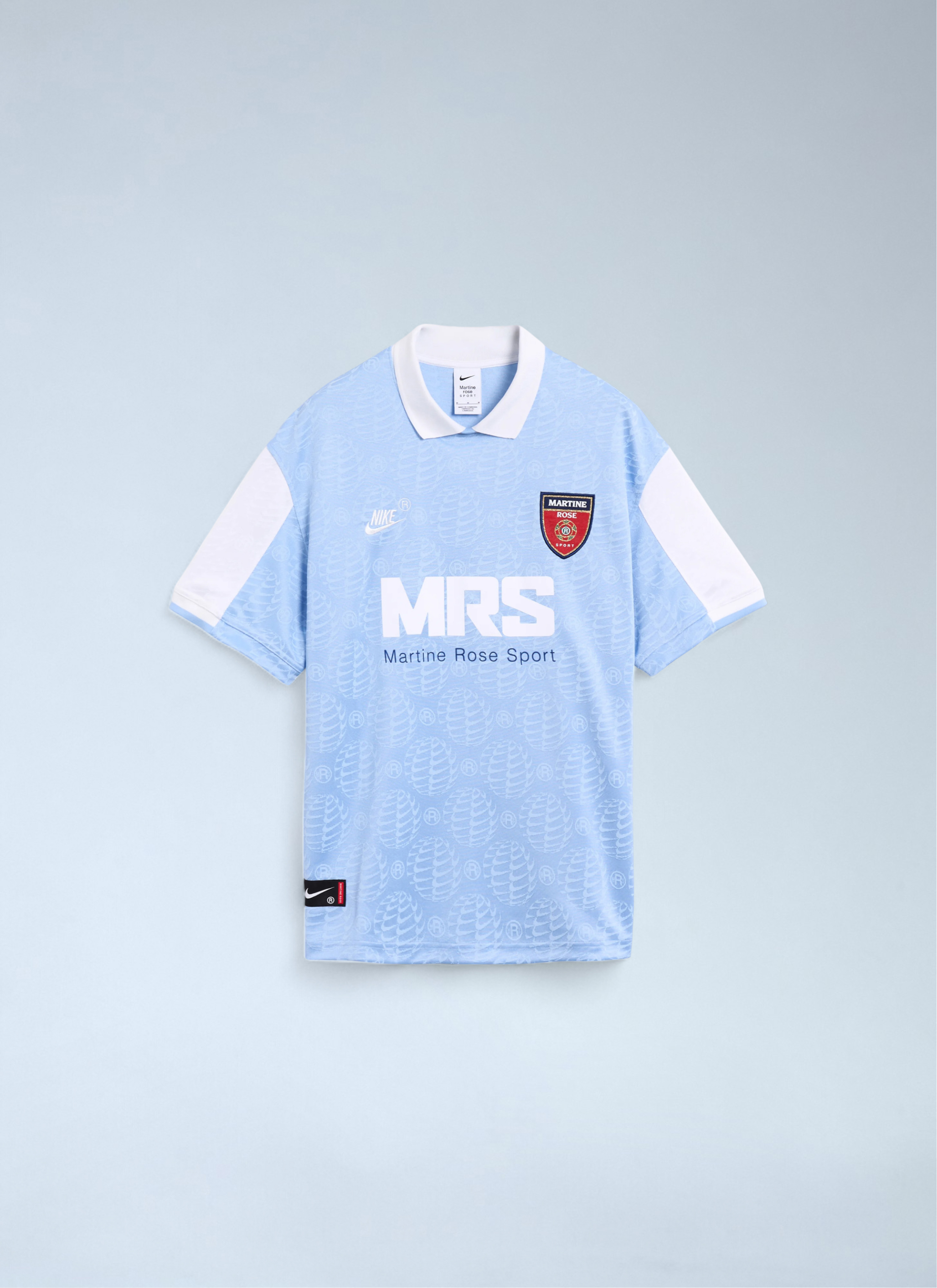 Nike x Martine Rose Women's' Logo Motif Polo Shirt in Blue | LN-CC®