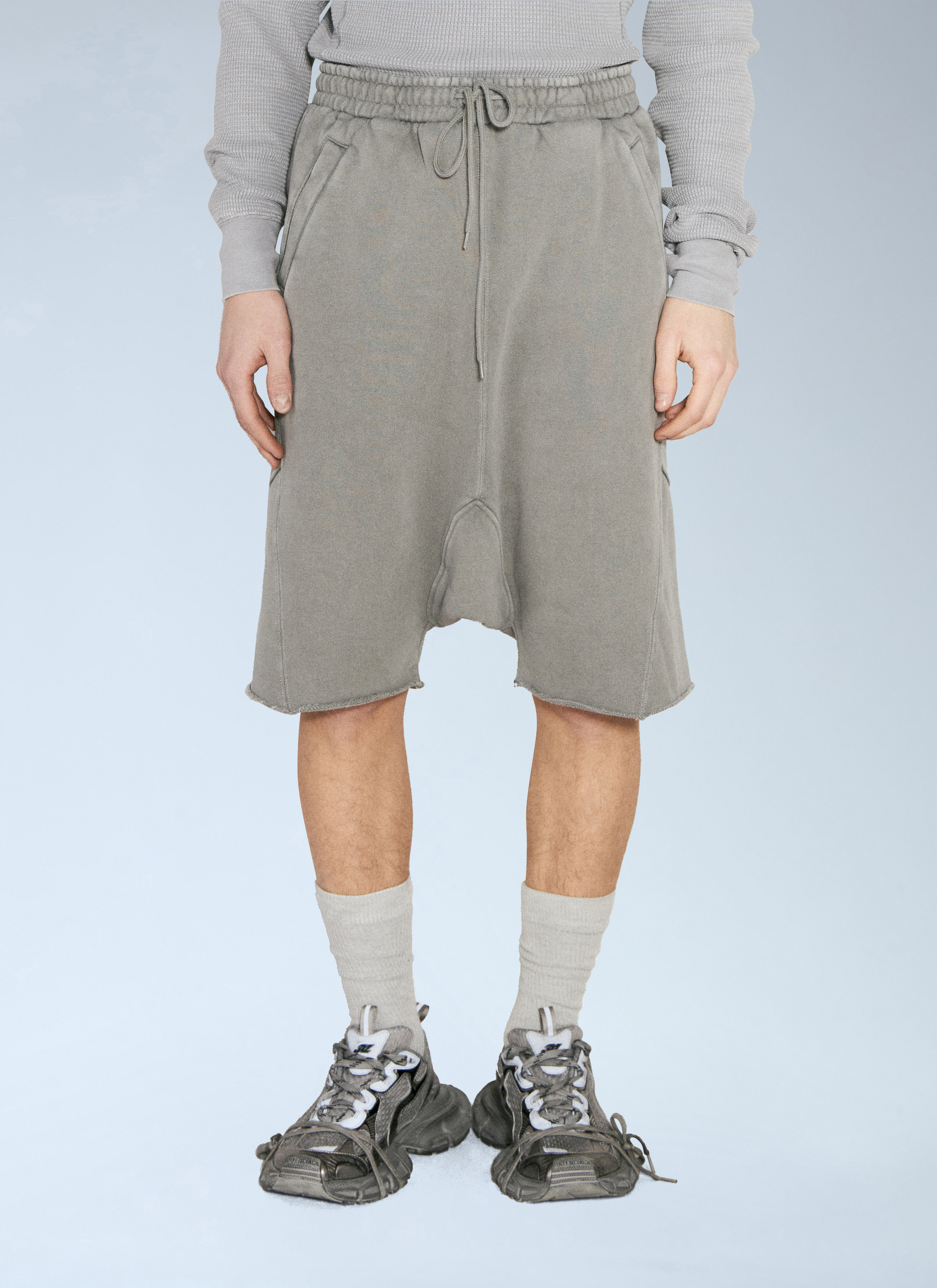 Entire Studios Men's' Heavy Drop Bermuda Shorts in Grey | LN-CC®