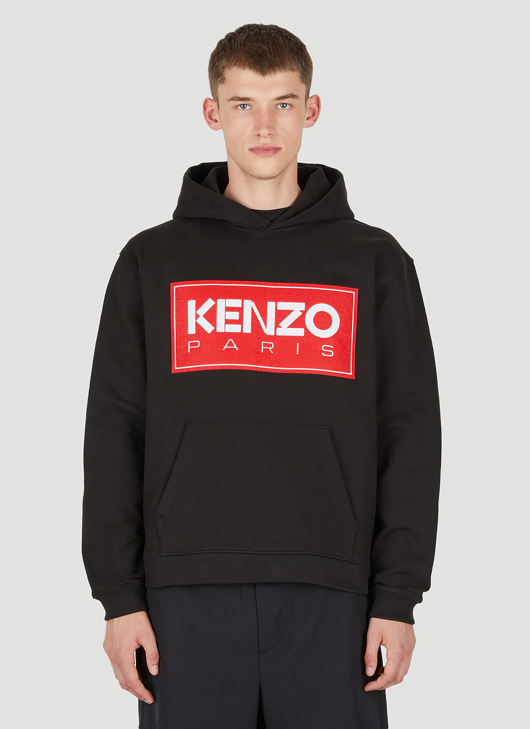 Logo Patch Hooded Sweatshirt