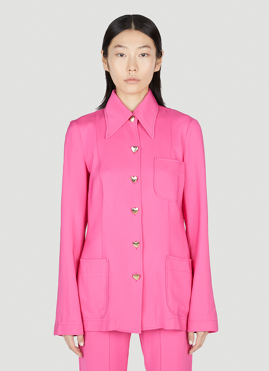 Heart Button Overshirt