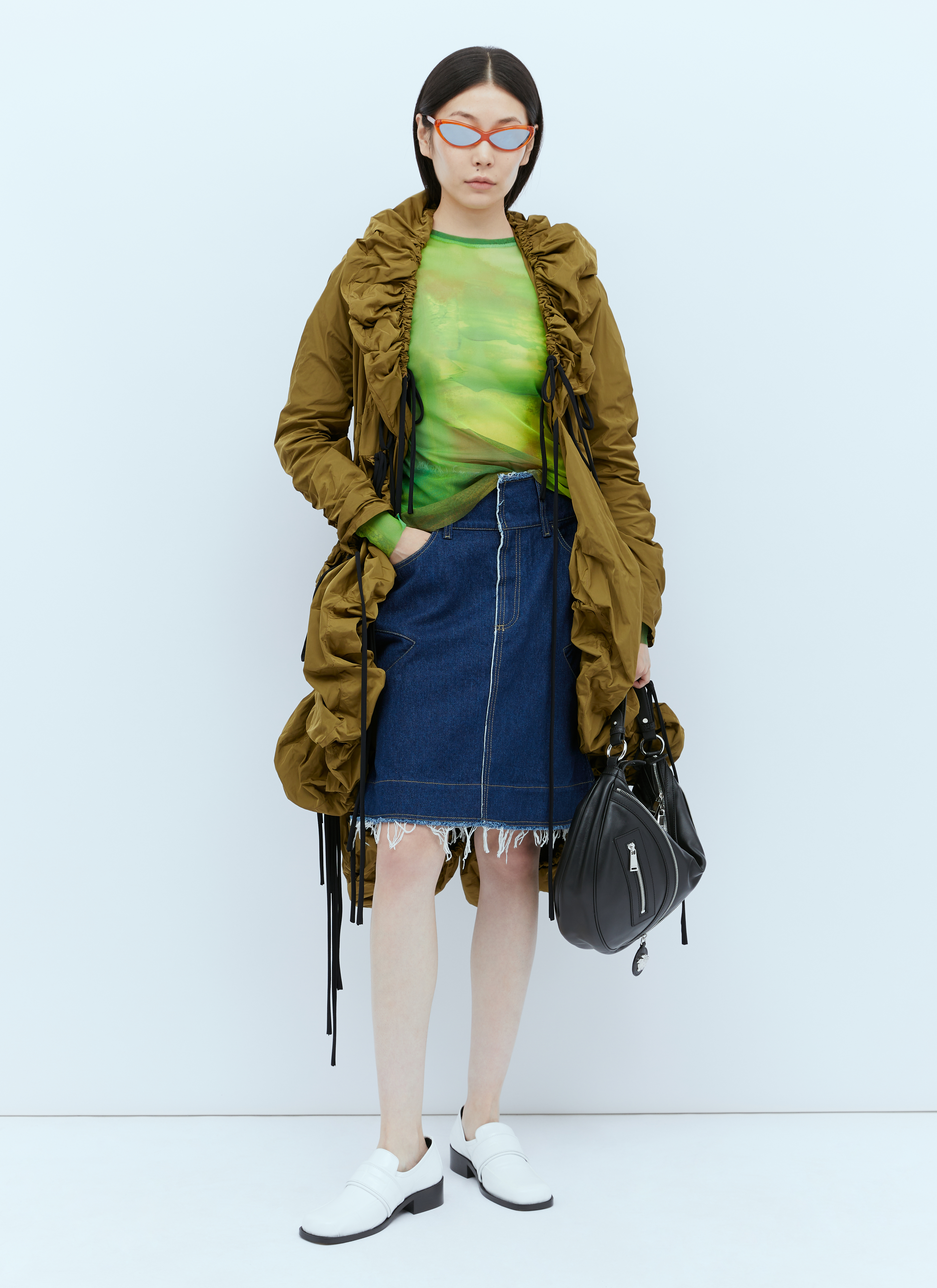 Paula Canovas Del Vas Spiky Denim Skirt