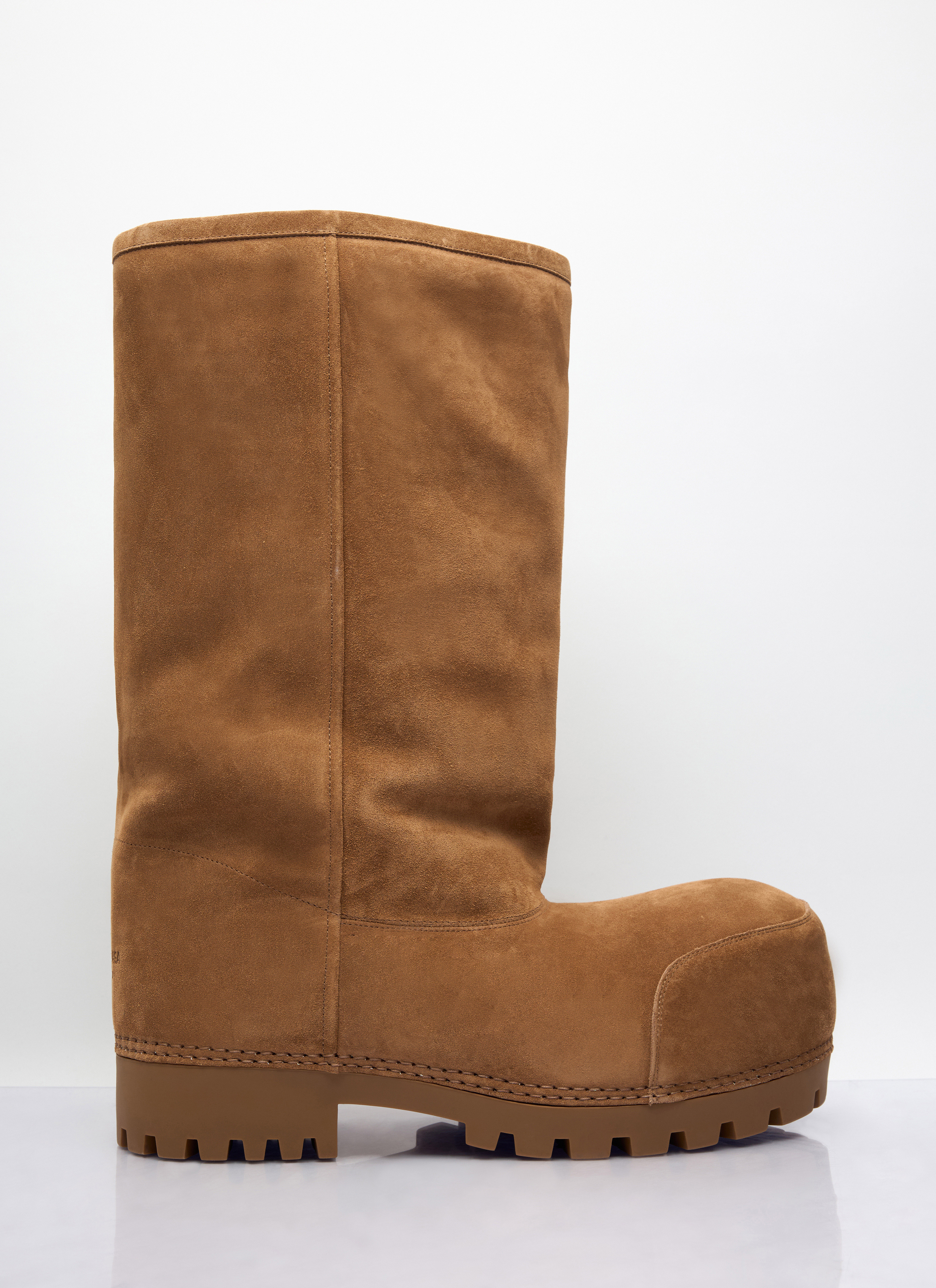 Balenciaga Men's' Alaska Faux-Fur High Boots in Beige | LN-CC®