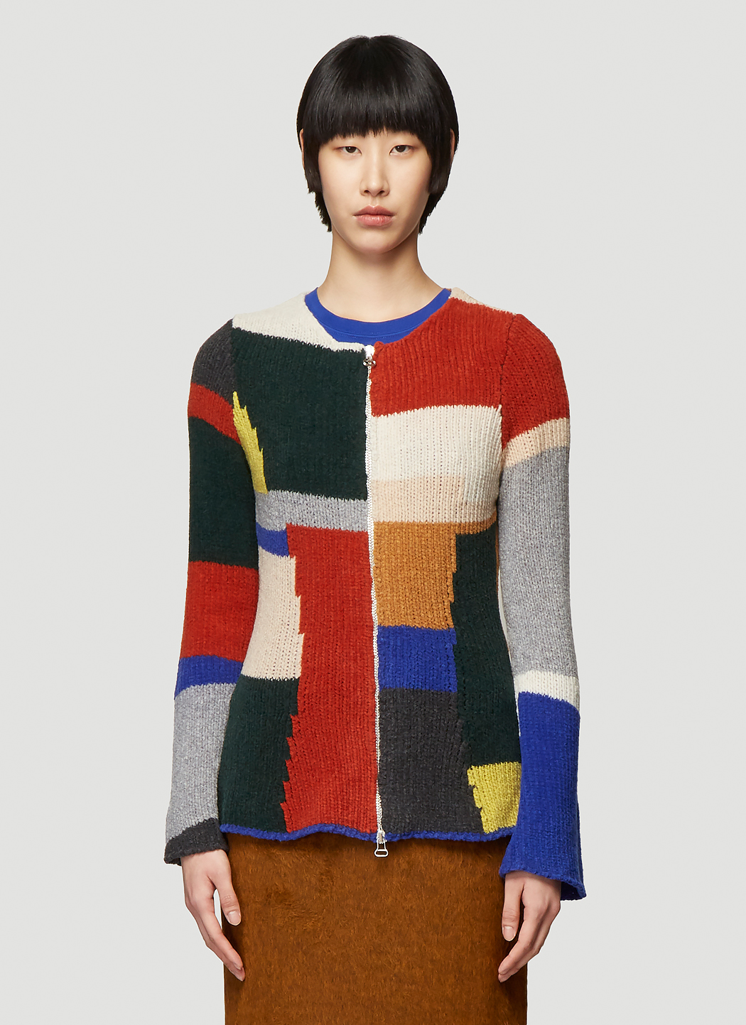 eckhaus latta brickwork cardigan