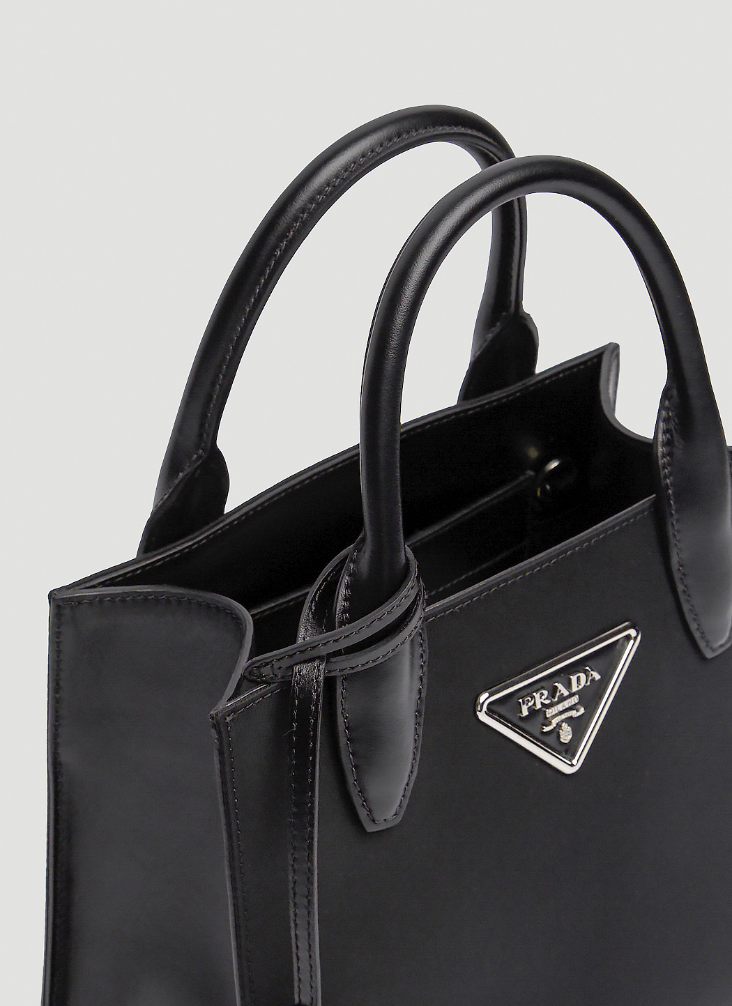 Prada Women's Mini Nylon Tote Bag in Black | LN-CC