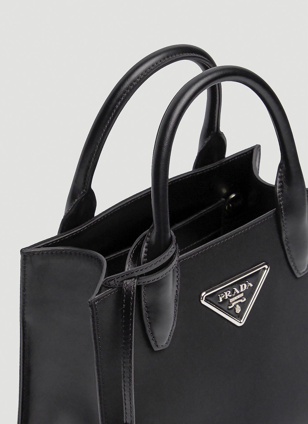 Prada Women's Mini Nylon Tote Bag in Black LNCC
