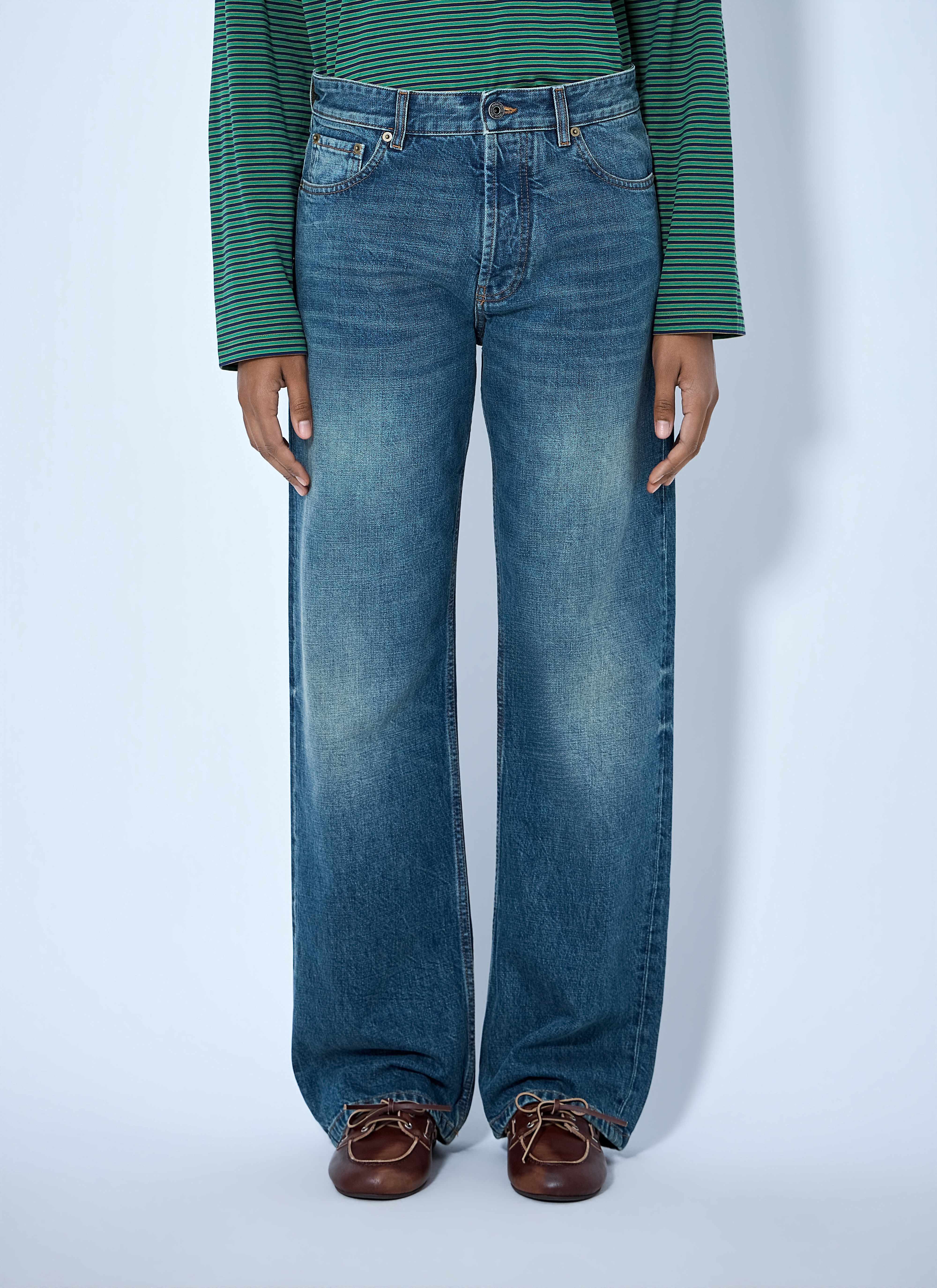 Miu Miu Women's' Wide-Leg Denim Jeans in Blue | LN-CC®