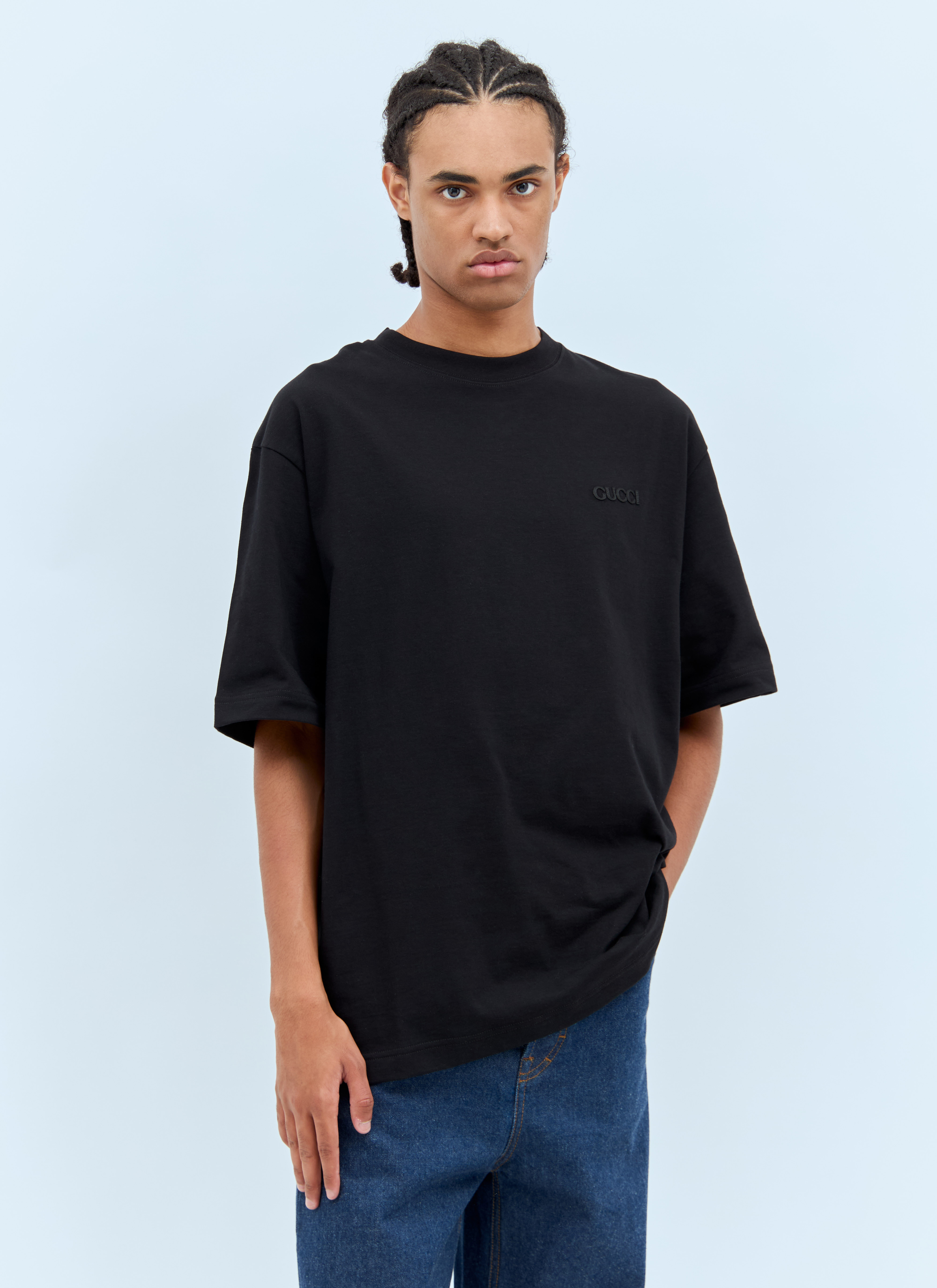 Gucci Men's' Logo Patch T-Shirt in Black | LN-CC®