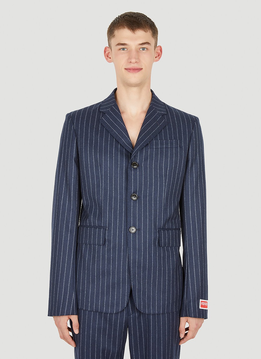 Pin Stripe Single Breasted Blazer
