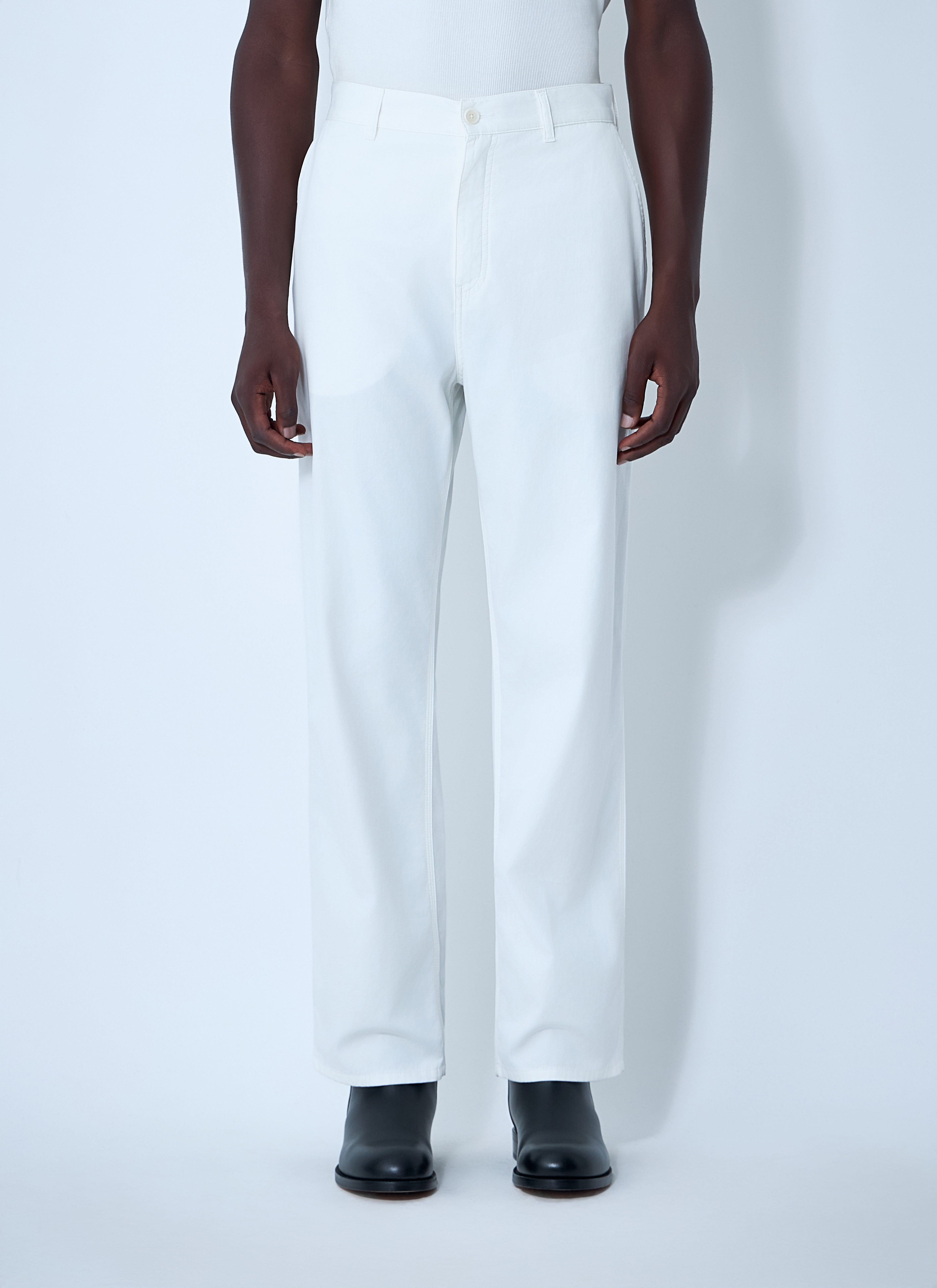 The Row Men's' Sankuro Pants in White | LN-CC®