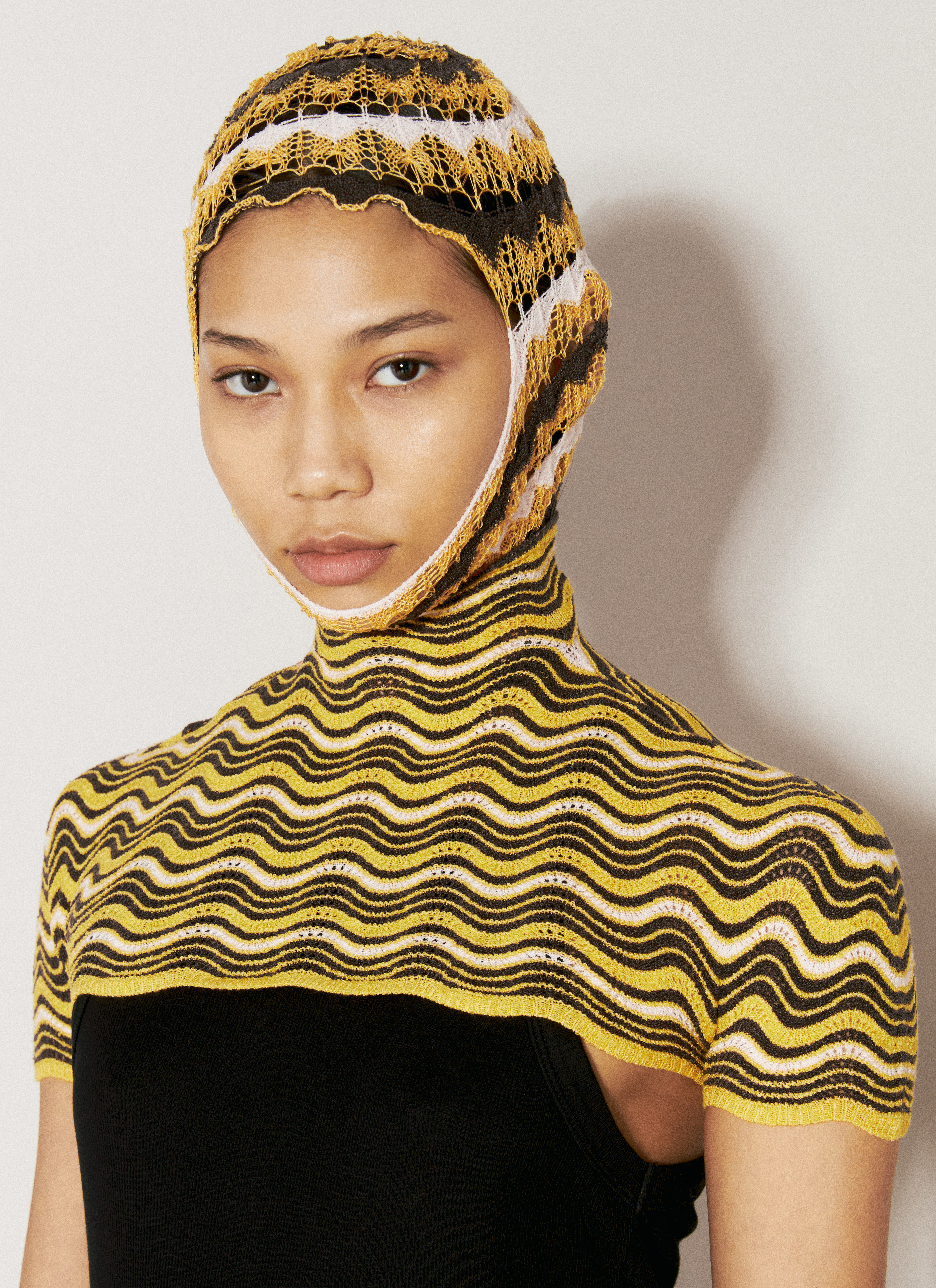 Isa Boulder Women's' Wave Neckwarmer With Balaclava in Yellow | LN-CC®