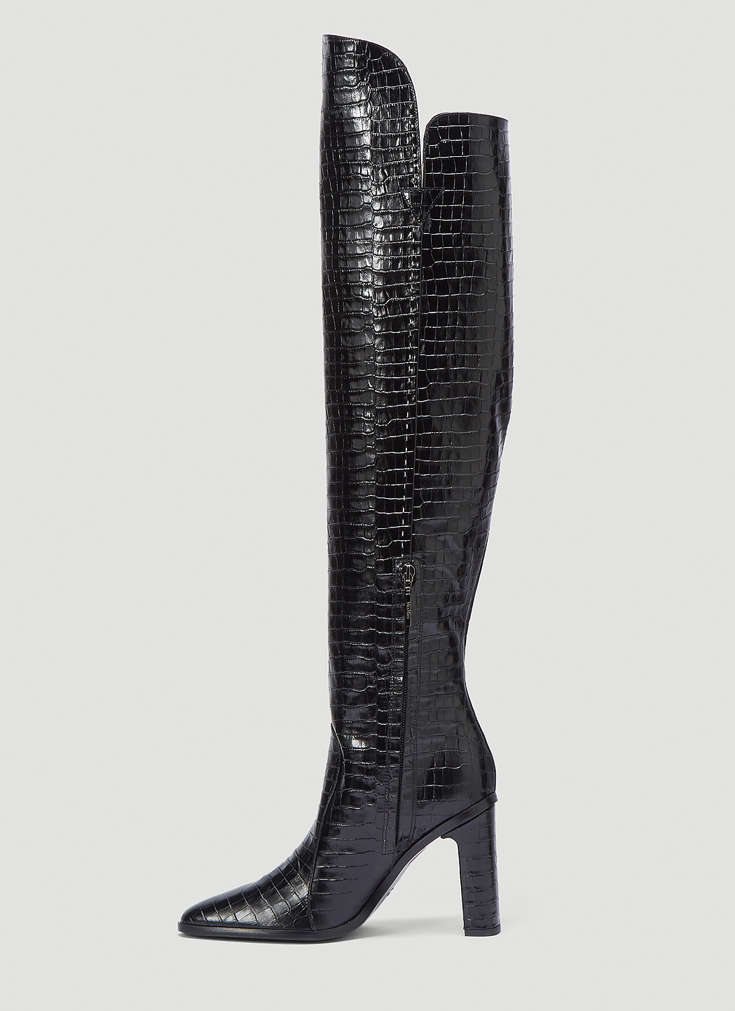 Max Mara Women's Beboot Leather Boots in Black | LN-CC