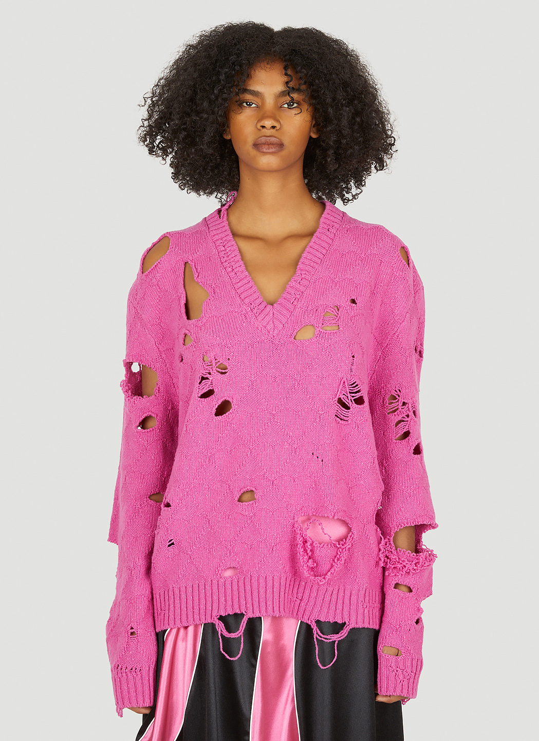 Broken Hearts Distressed Sweater