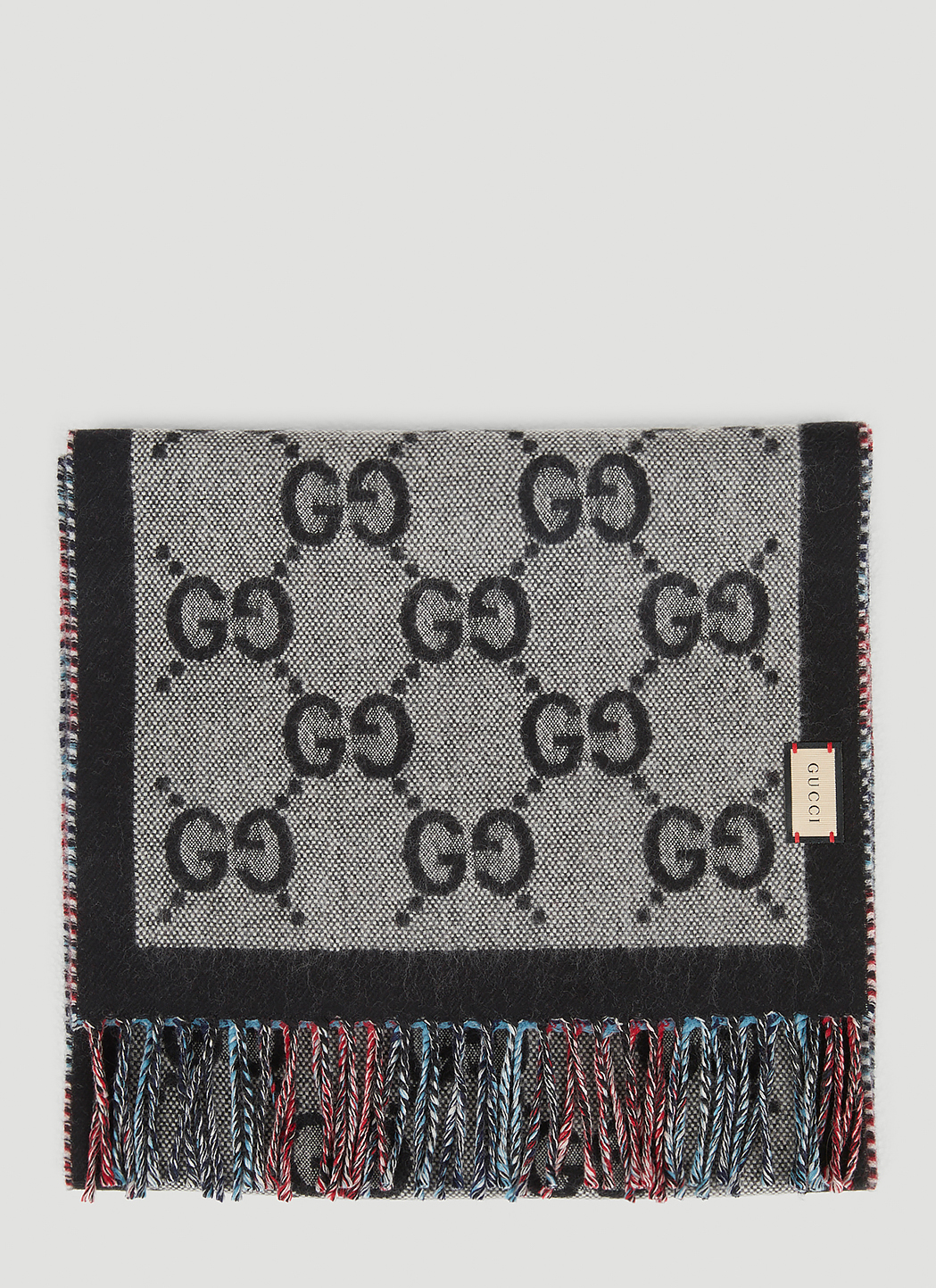 GG Reversible Check Scarf