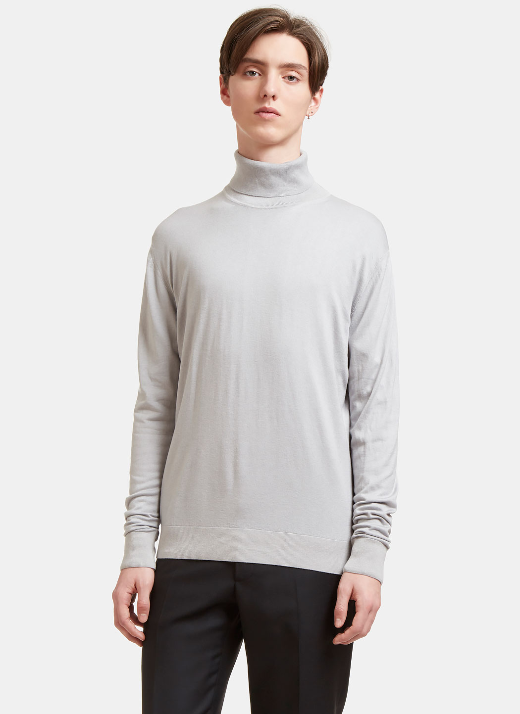 Ribbed Roll Neck Sweater