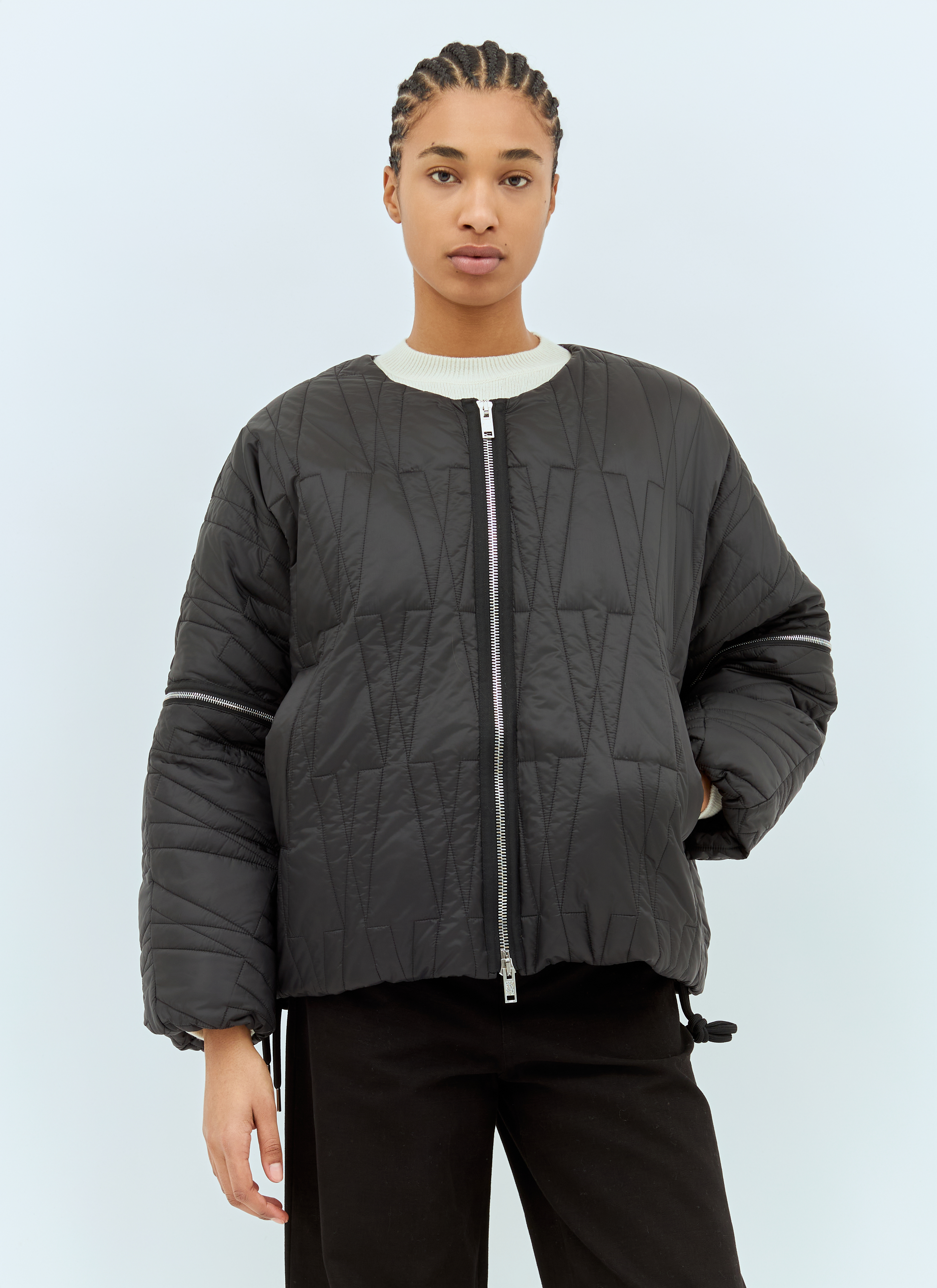 Moncler X Willow Smith Women's Black Haissa Short Down Jacket - Woman Jackets 0