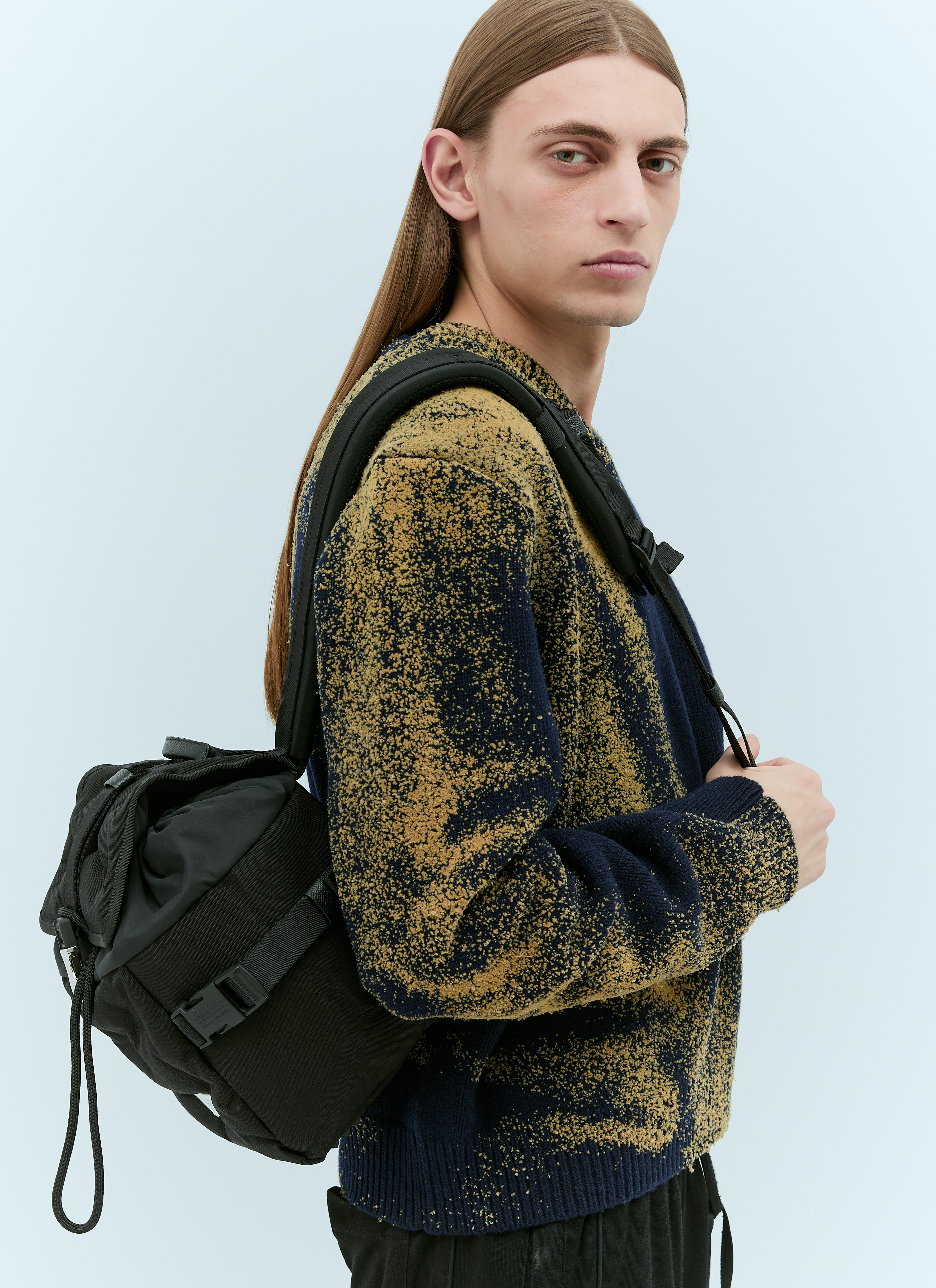 Maison Margiela Men's' Glam Slam Small Sport Backpack in Black