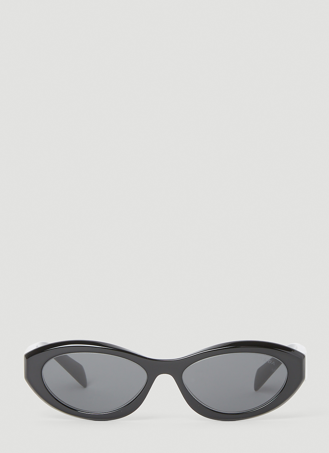 Prada Women's' Oval Frame Sunglasses in Black | LN-CC®