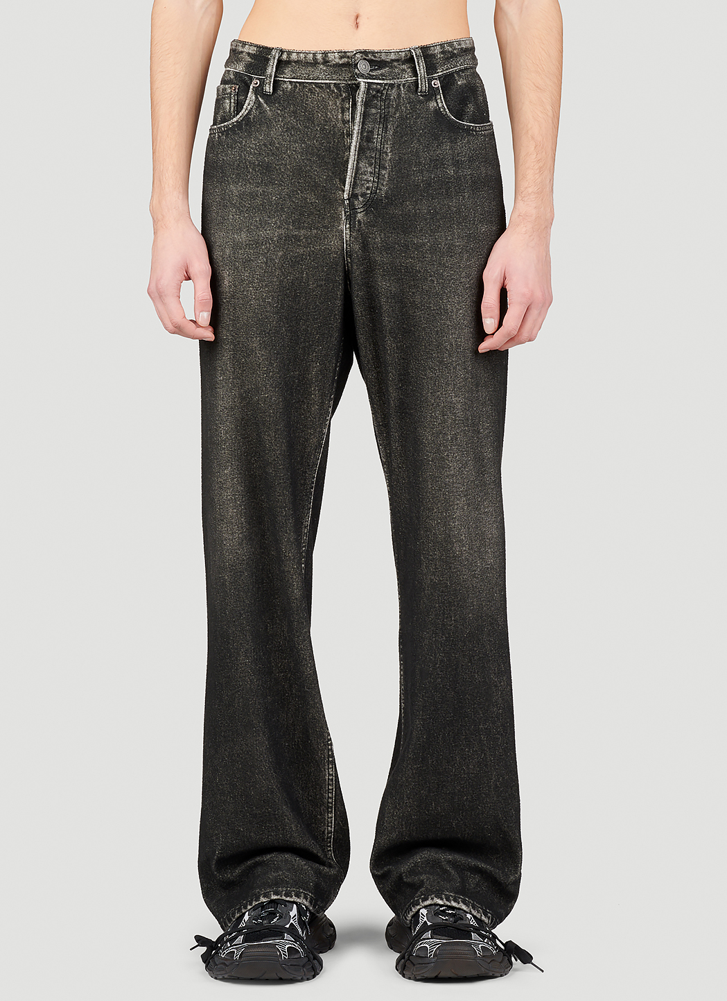 Balenciaga Men's Trompe L'Oeil Pants in Black | LN-CC®