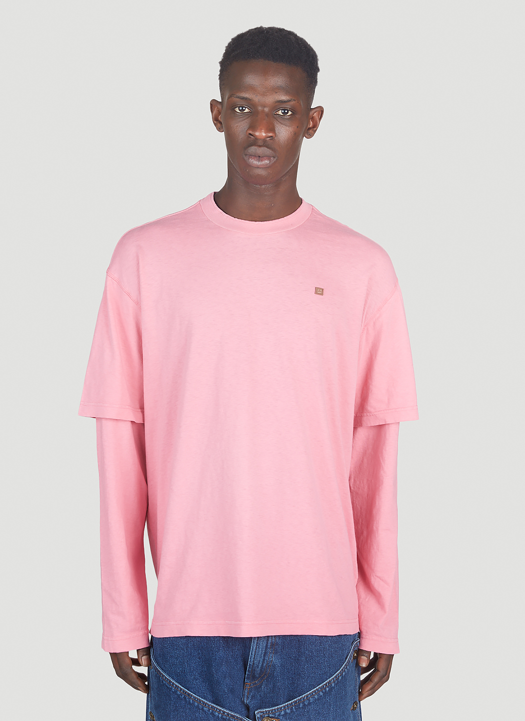 【人気デザイン】Acne Studios フェイスパッチ 半袖ポロシャツ XL Acne Studios - ACNE STUDIOS アクネストゥディオズ FA-UX