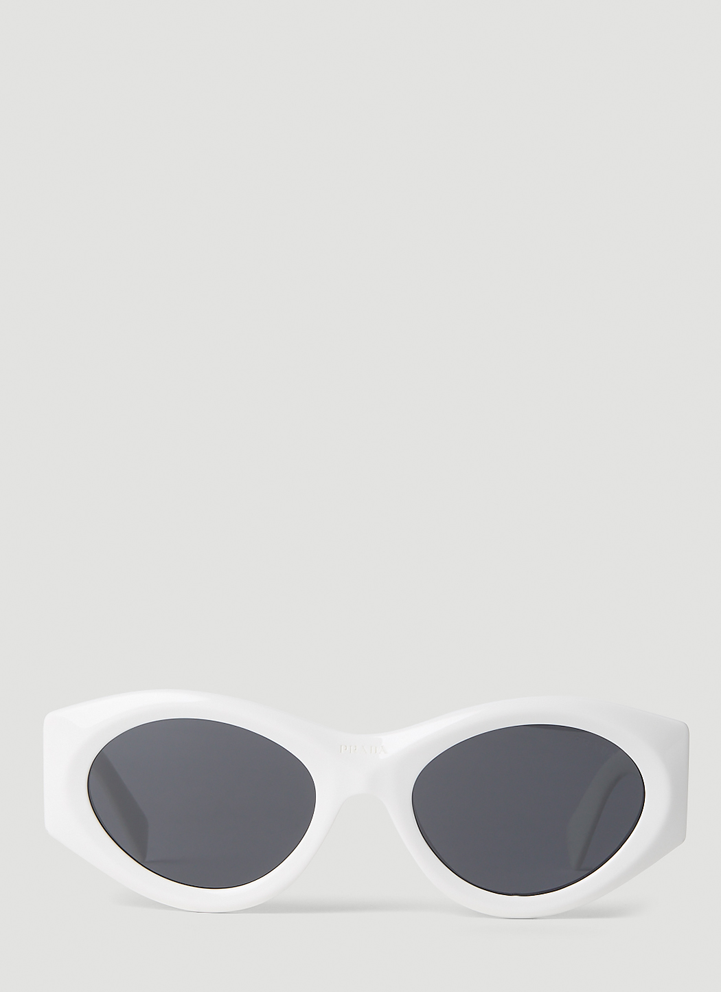 Geometric Oval Frame Sunglasses