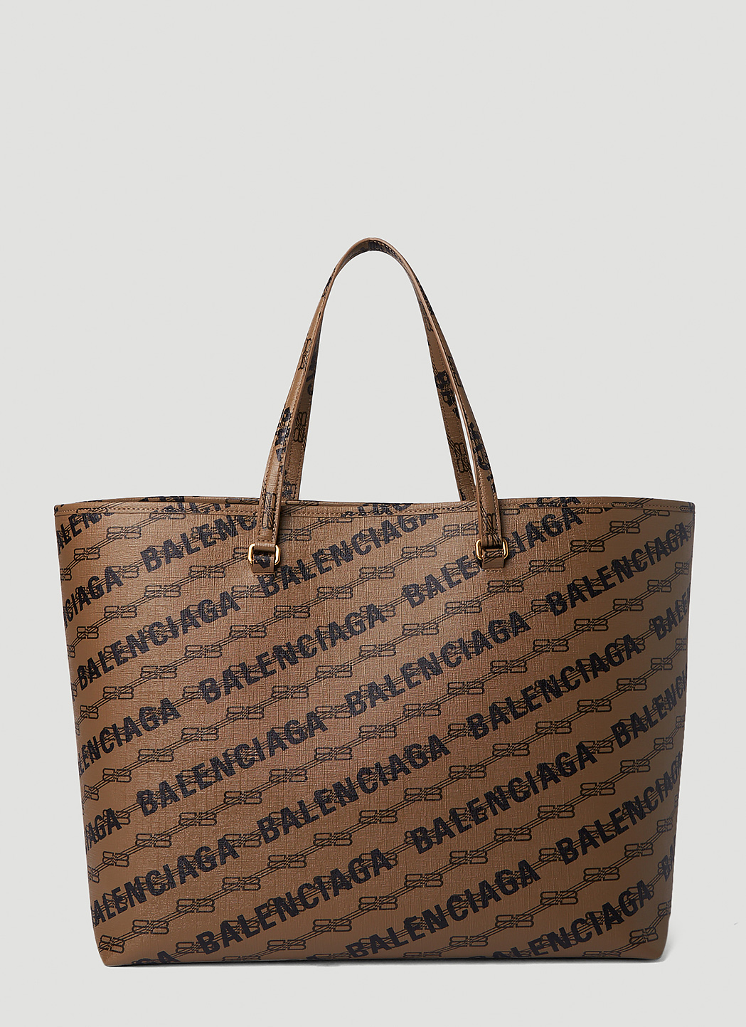 Balenciaga Signature Large Shopper Tote Bag in Brown | LN-CC®